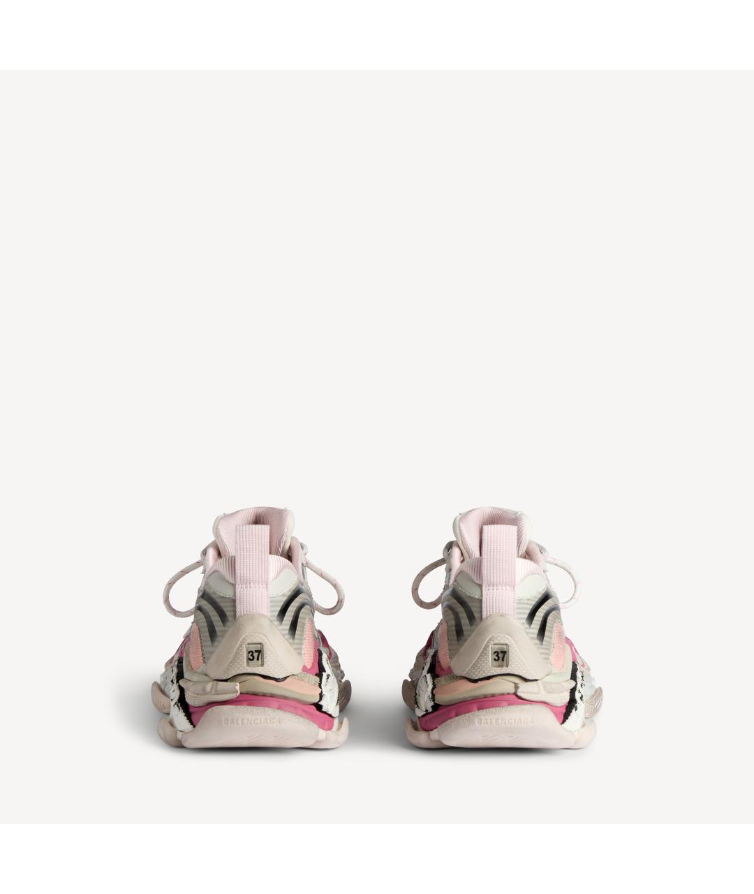 BALENCIAGA Розовые текстильные кроссовки, фото 4