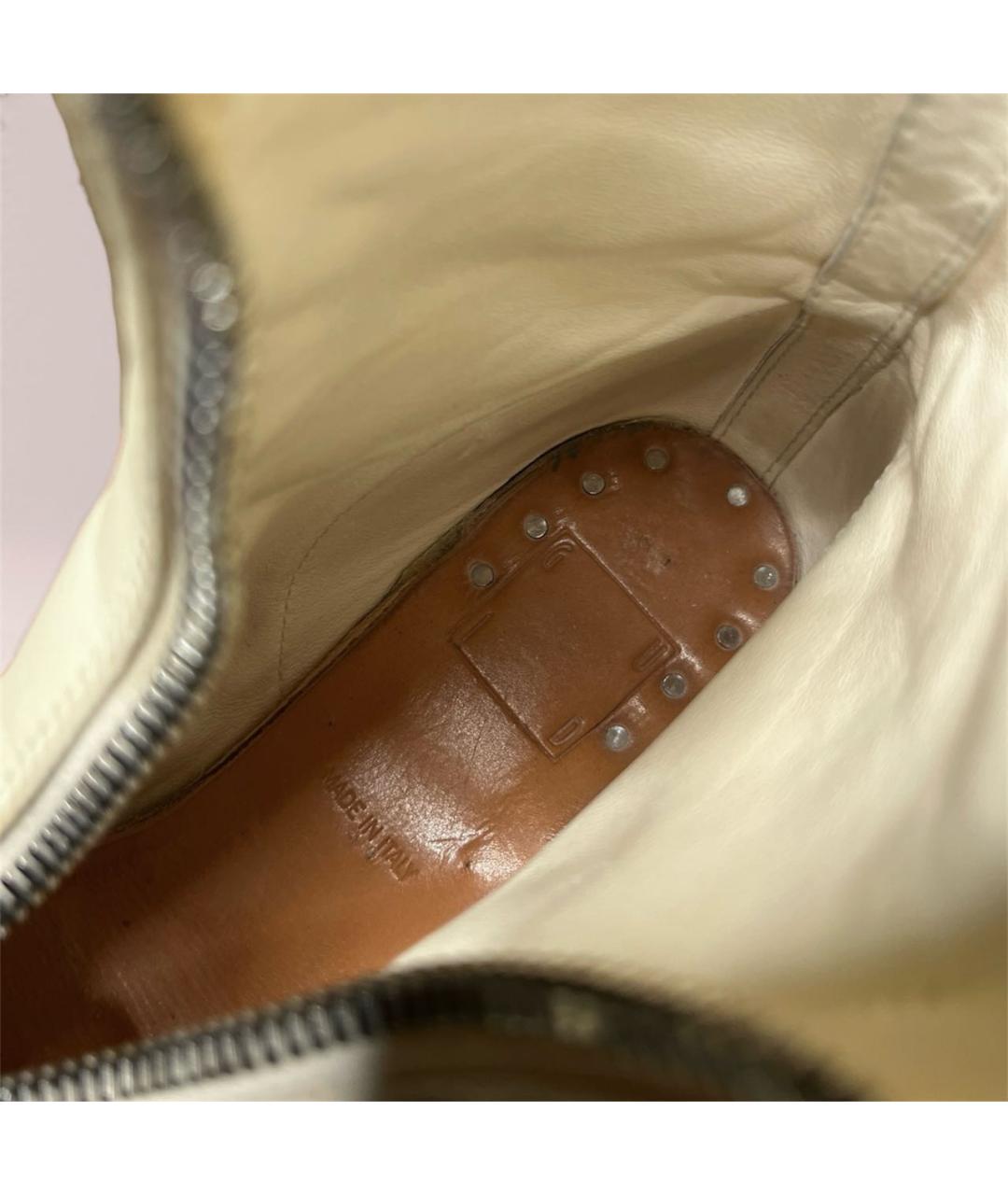 GUIDI Бежевые кожаные ботинки, фото 8