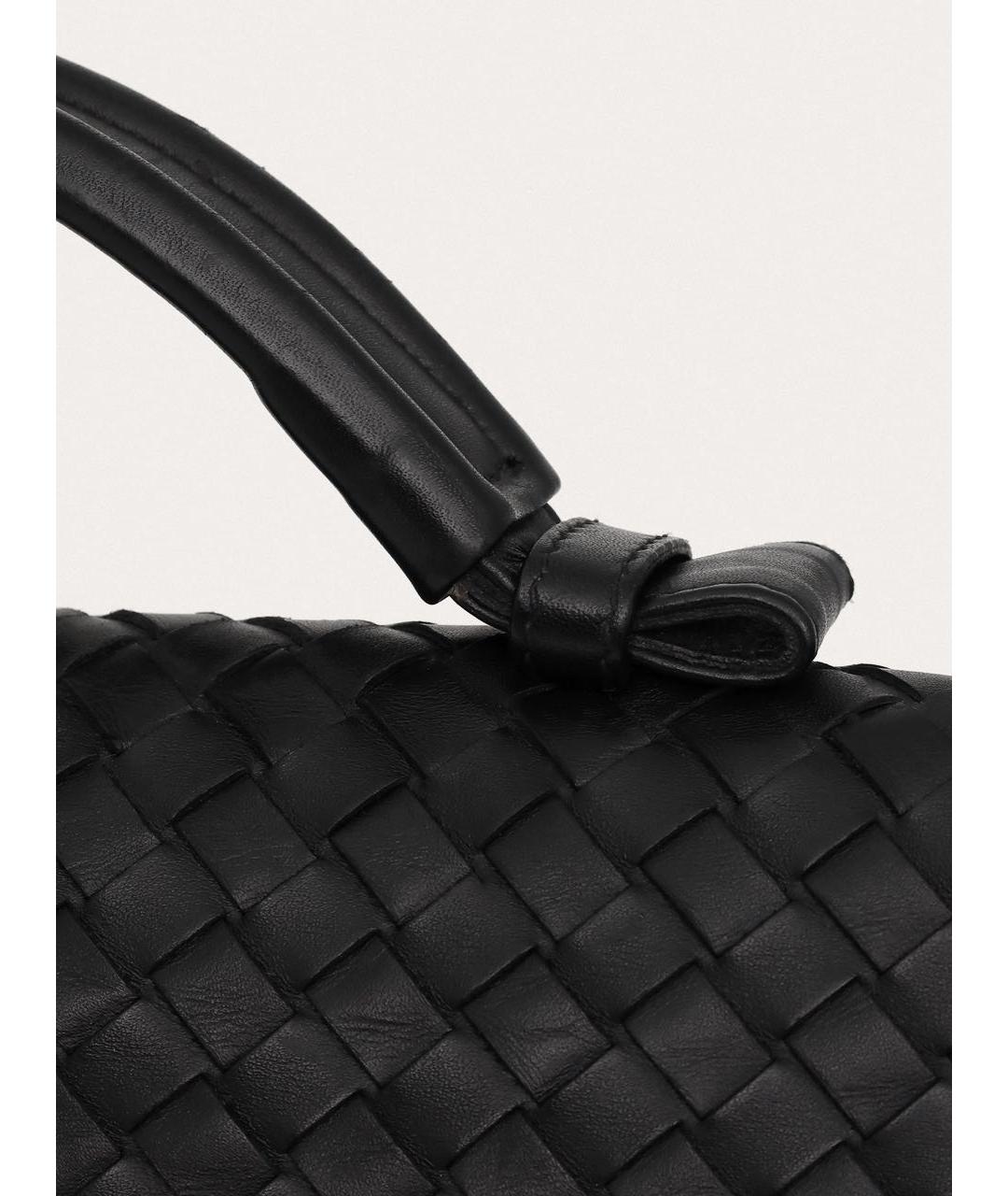 BOTTEGA VENETA Черный кожаный портфель, фото 6
