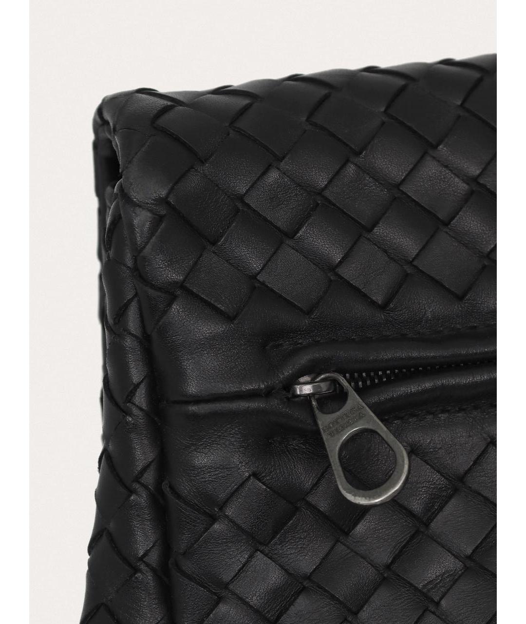 BOTTEGA VENETA Черный кожаный портфель, фото 5