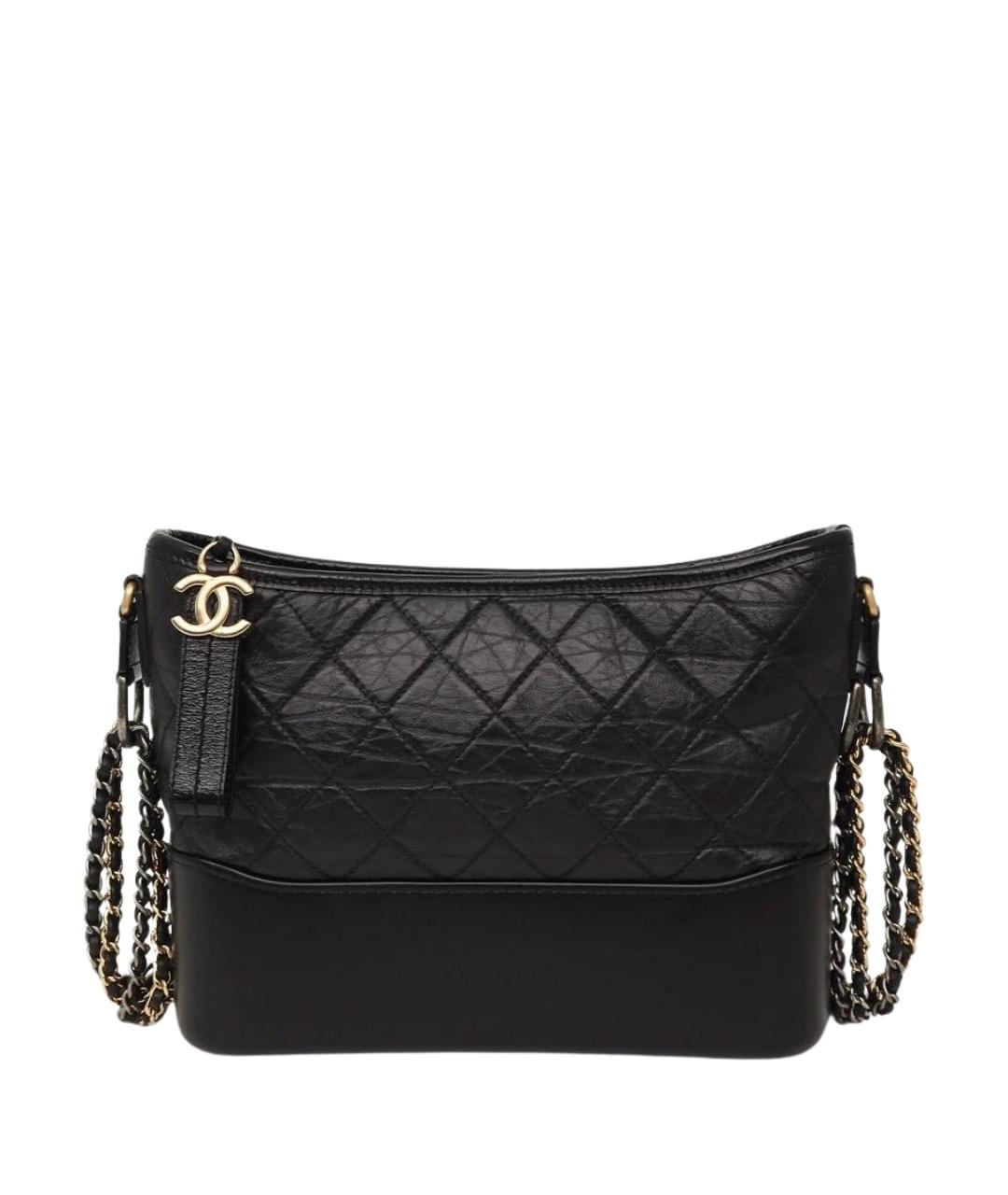 CHANEL Черная кожаная сумка через плечо, фото 1