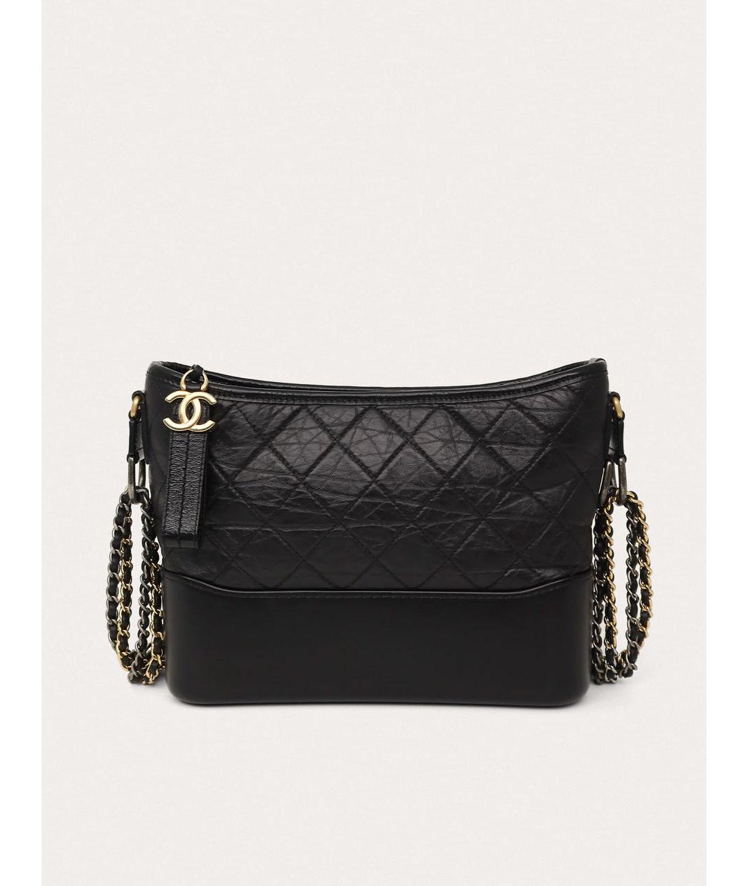 CHANEL Черная кожаная сумка через плечо, фото 9