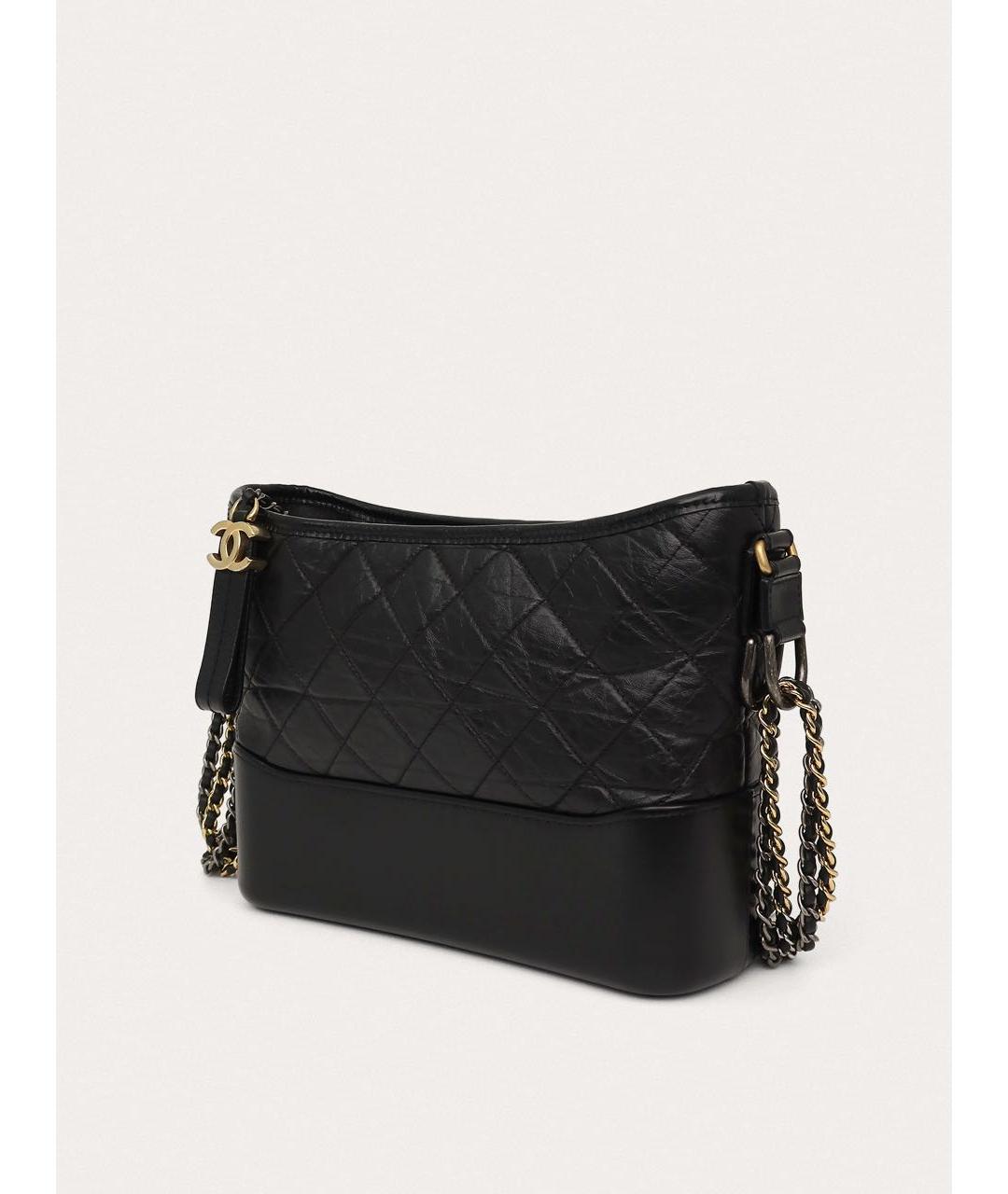 CHANEL Черная кожаная сумка через плечо, фото 2