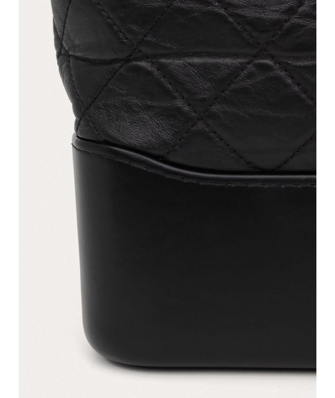 CHANEL Черная кожаная сумка через плечо, фото 7