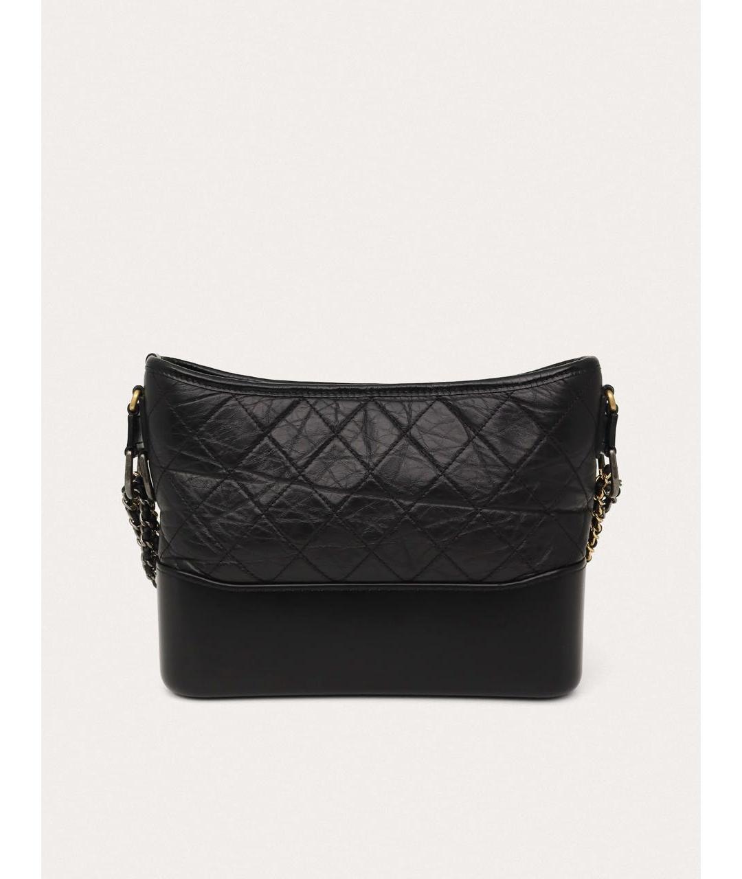 CHANEL Черная кожаная сумка через плечо, фото 3