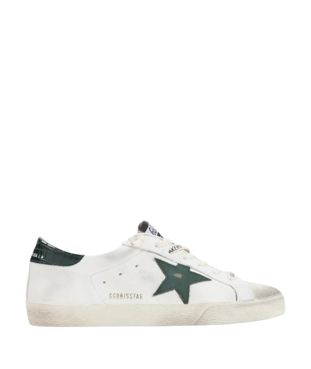 GOLDEN GOOSE DELUXE BRAND Белые кожаные низкие кроссовки / кеды, фото 1