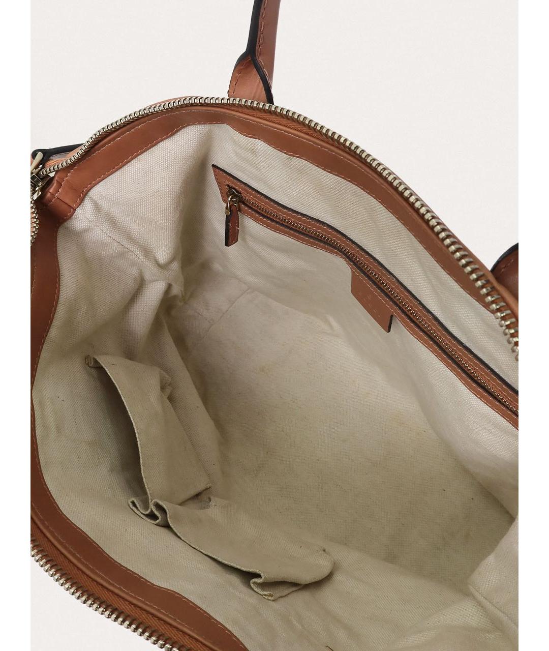 GUCCI Бежевая сумка тоут, фото 4