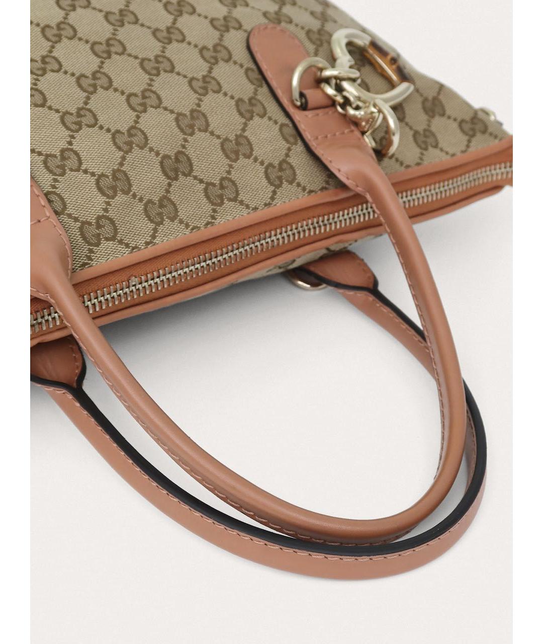 GUCCI Бежевая сумка тоут, фото 5