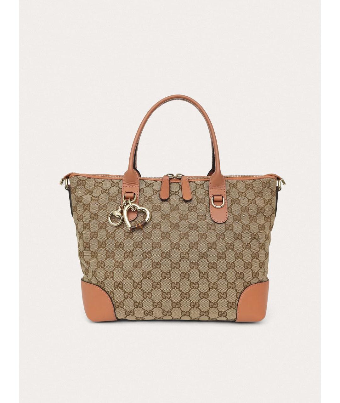 GUCCI Бежевая сумка тоут, фото 9