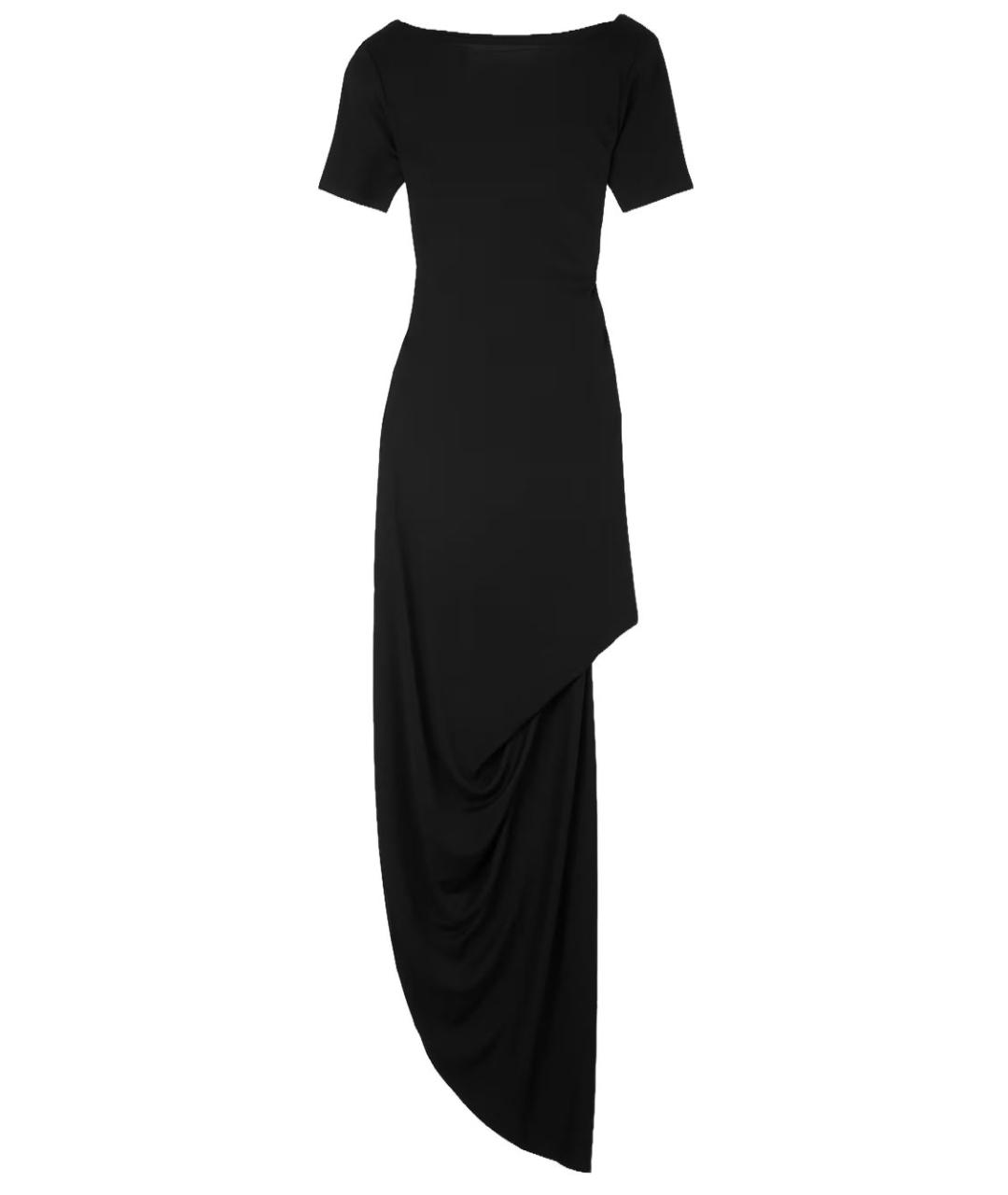 JACQUEMUS Черное вискозное вечернее платье, фото 2