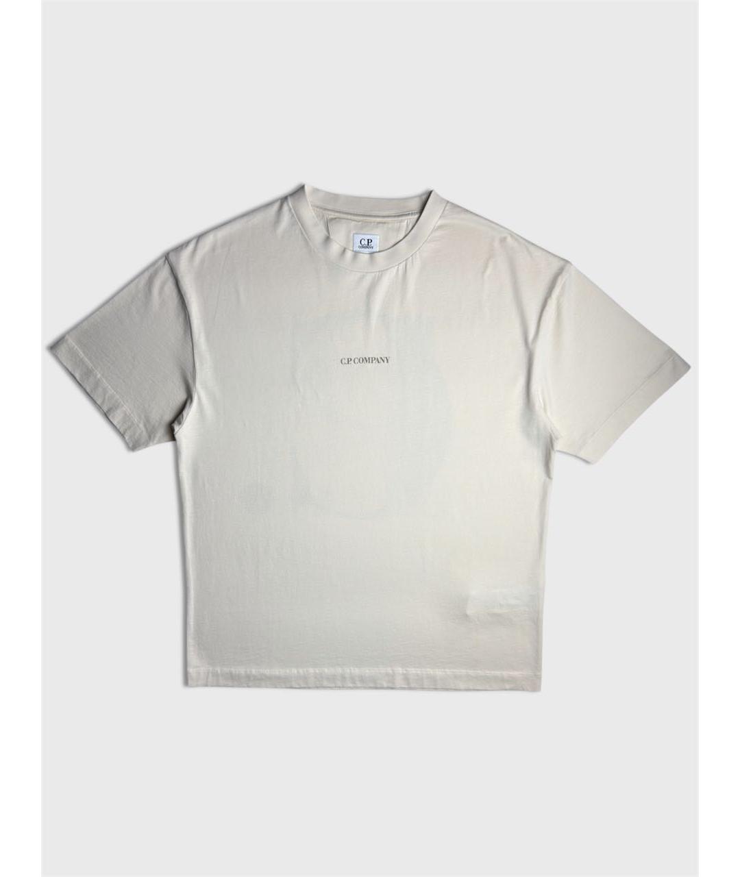 CP COMPANY Бежевая хлопковая футболка, фото 6