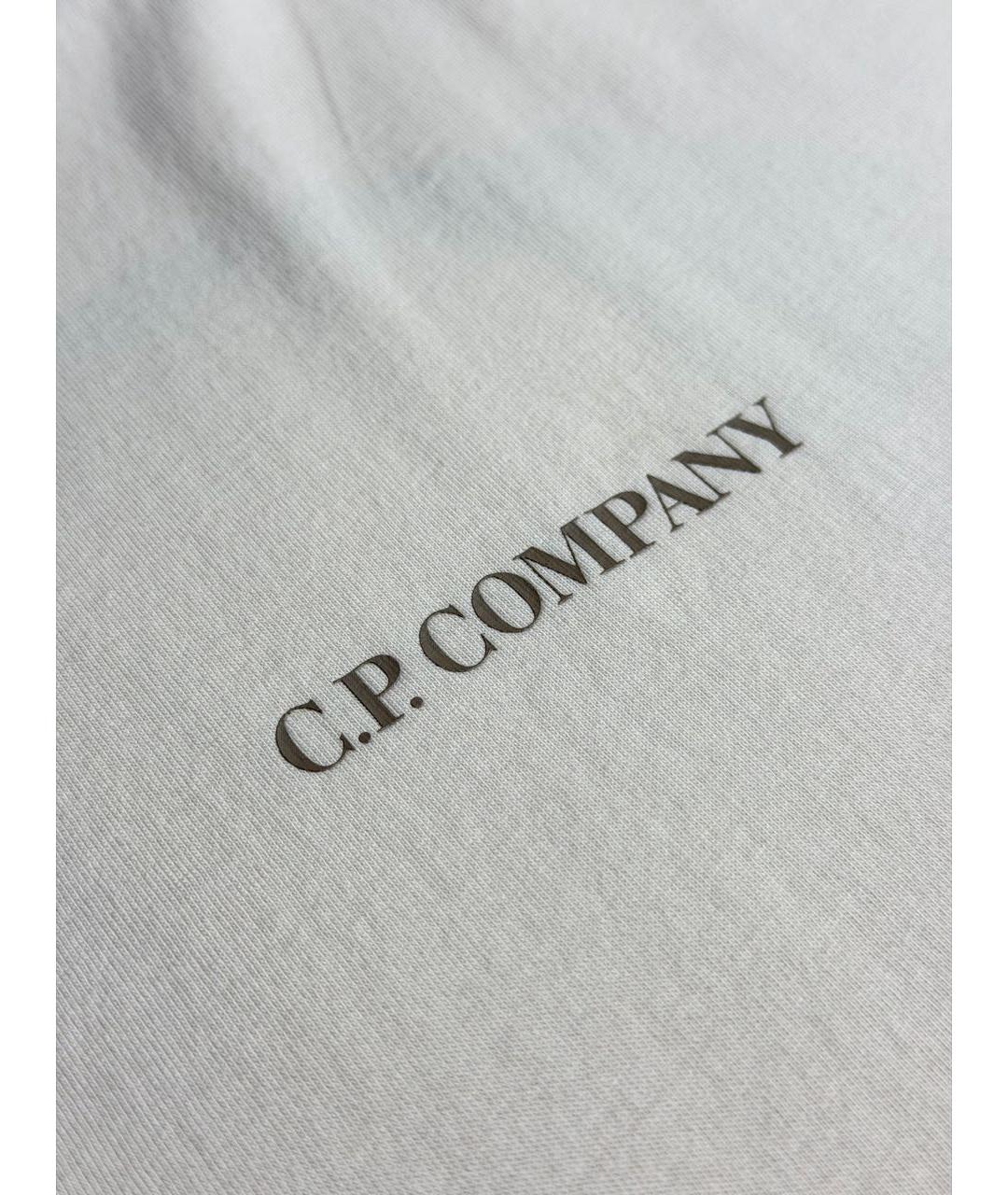 CP COMPANY Бежевая хлопковая футболка, фото 5