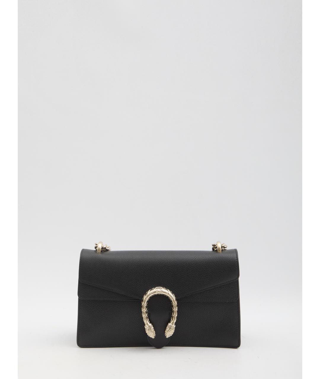 GUCCI Черная кожаная сумка через плечо, фото 5