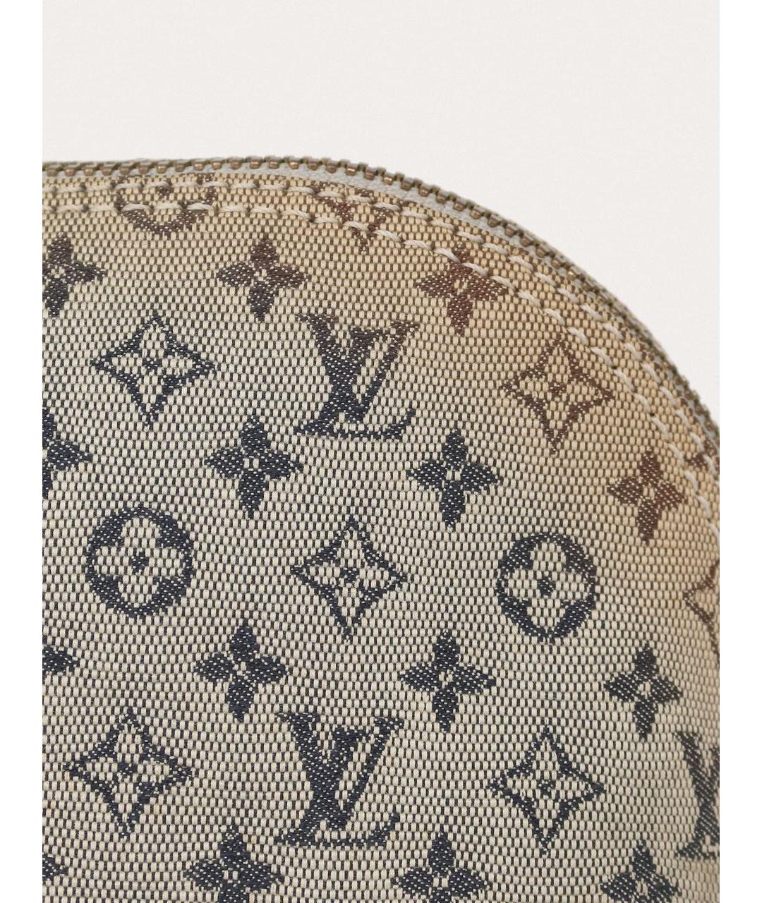 LOUIS VUITTON Синяя кожаная сумка с короткими ручками, фото 4