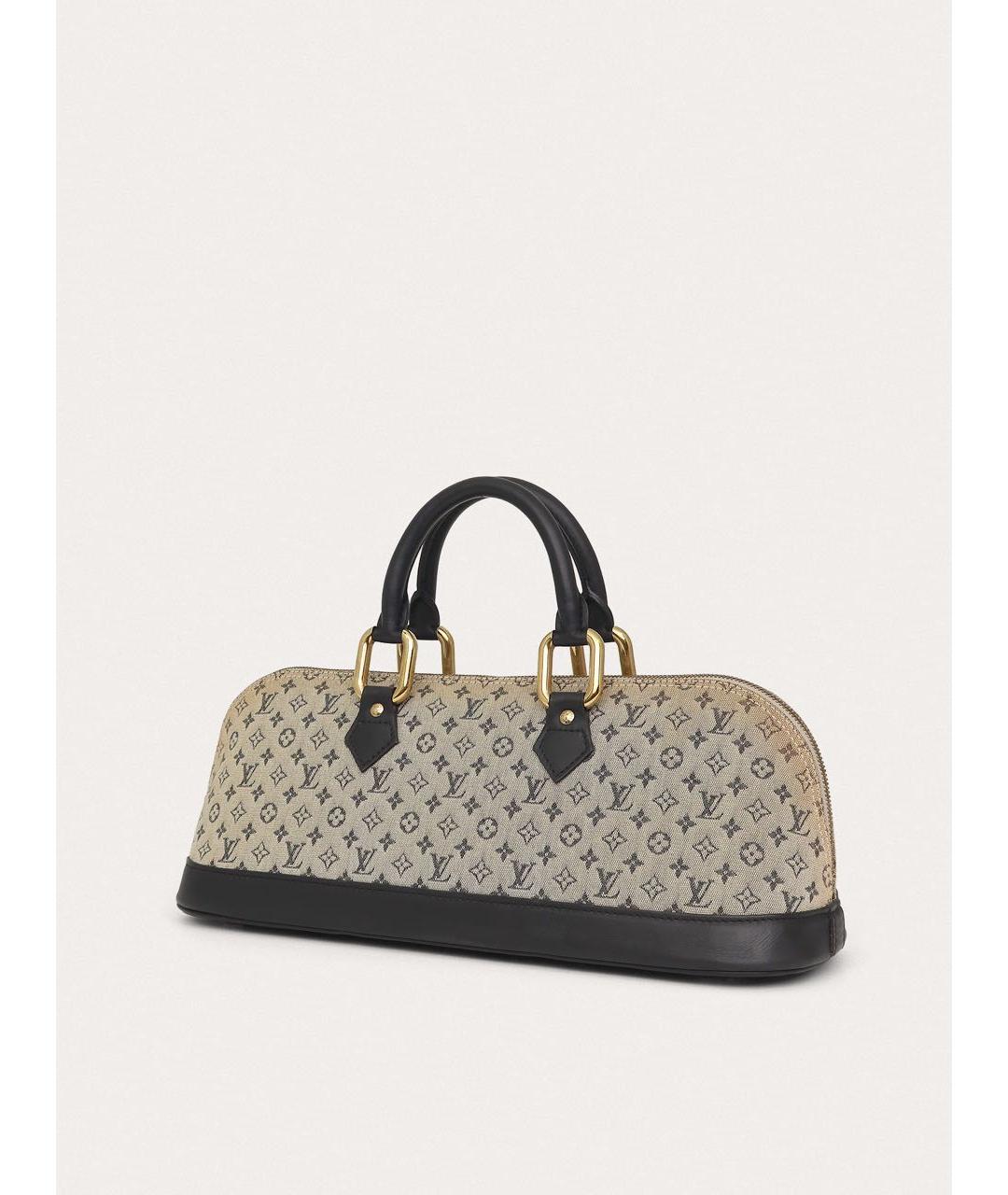 LOUIS VUITTON Синяя кожаная сумка с короткими ручками, фото 2