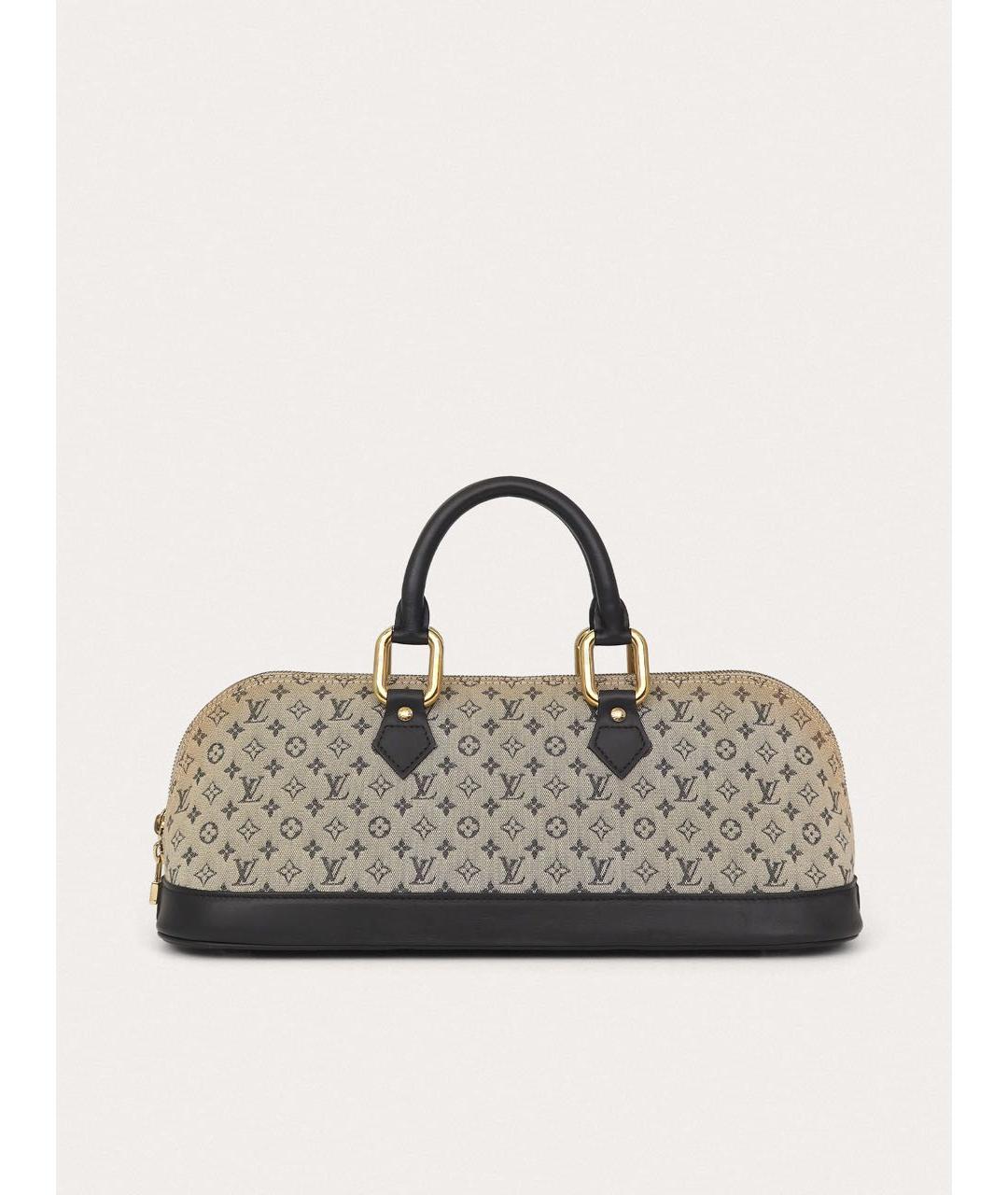LOUIS VUITTON Синяя кожаная сумка с короткими ручками, фото 7