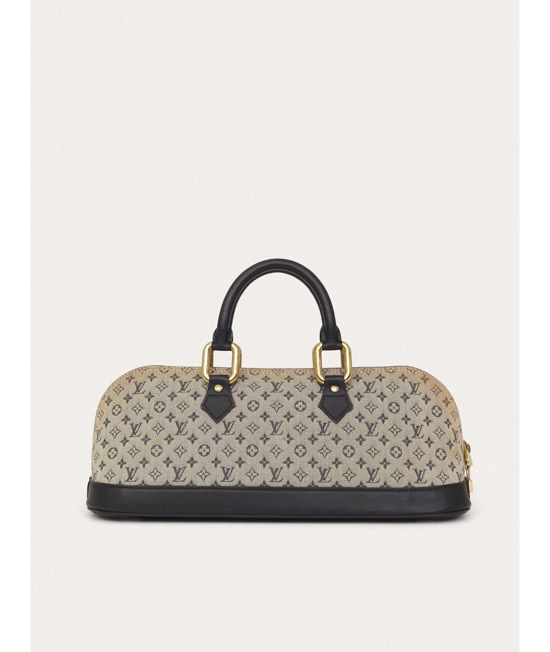 LOUIS VUITTON Синяя кожаная сумка с короткими ручками, фото 3