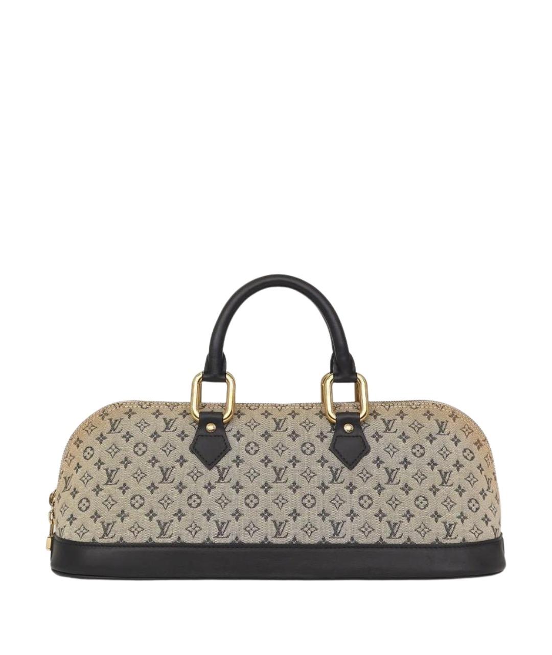 LOUIS VUITTON Синяя кожаная сумка с короткими ручками, фото 1