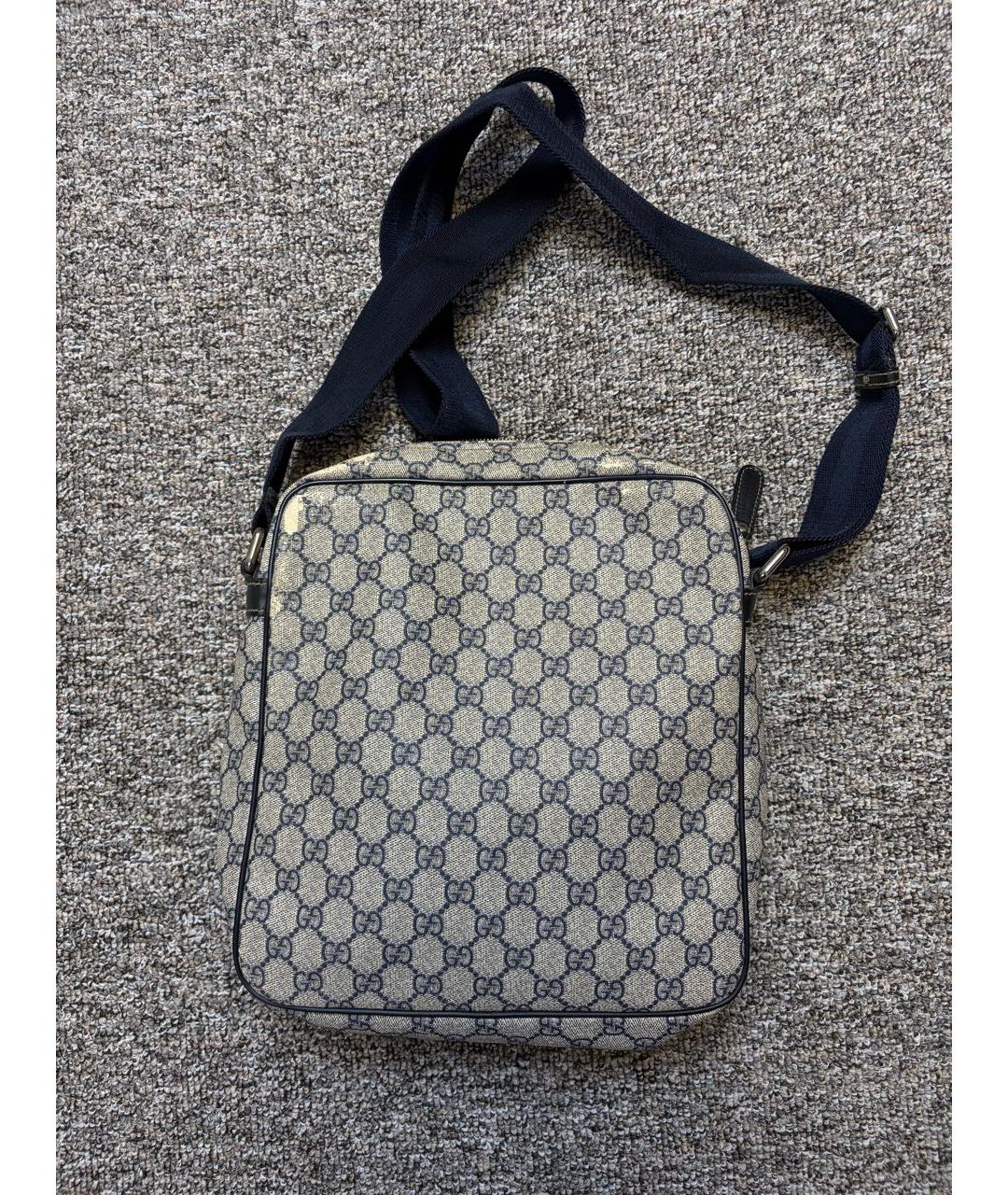 GUCCI Бежевая кожаная сумка на плечо, фото 7