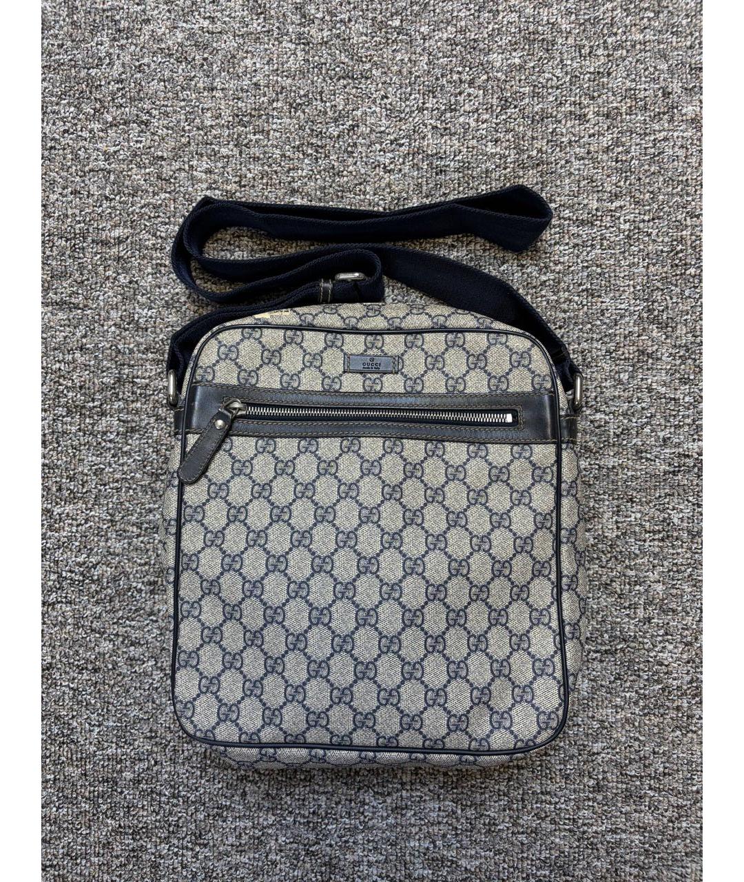 GUCCI Бежевая кожаная сумка на плечо, фото 9