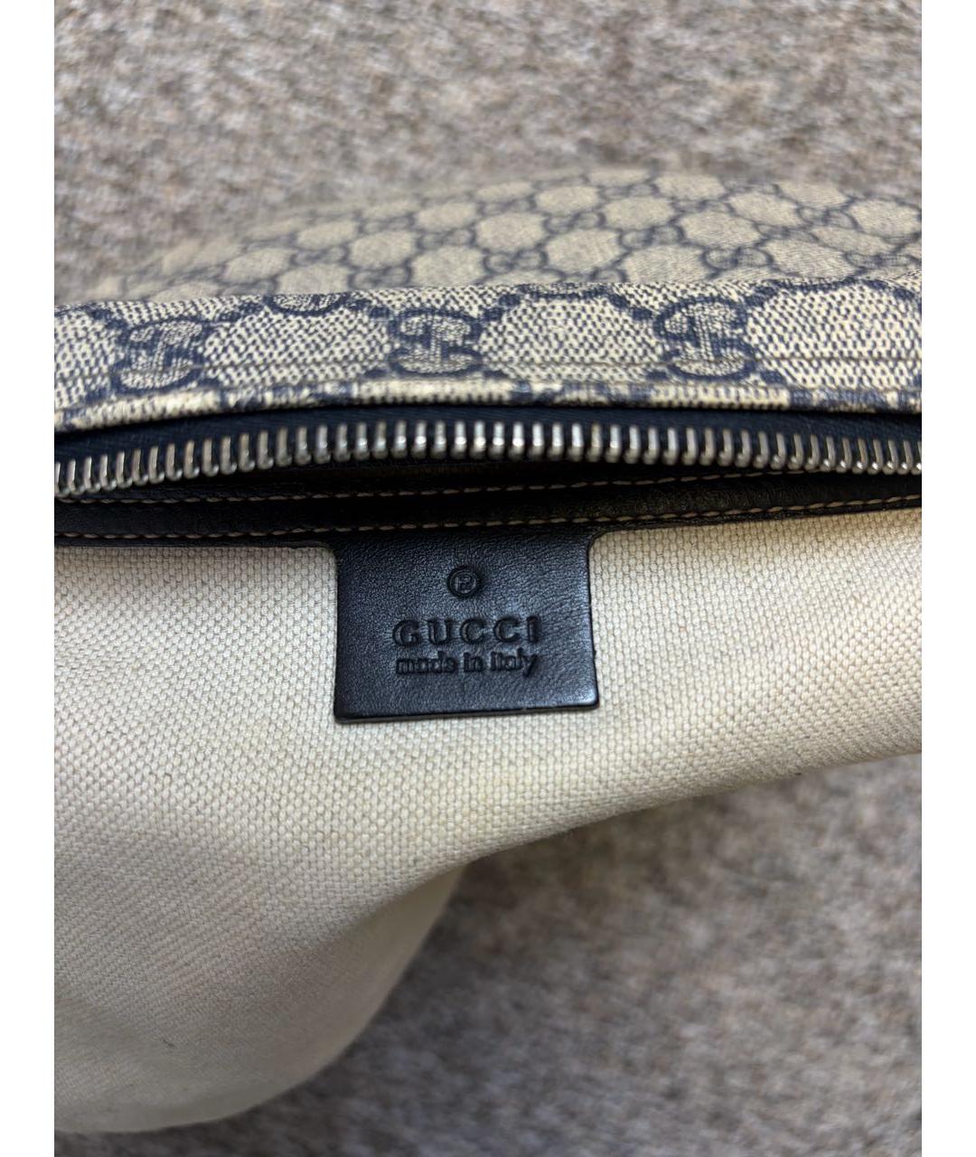 GUCCI Бежевая кожаная сумка на плечо, фото 4