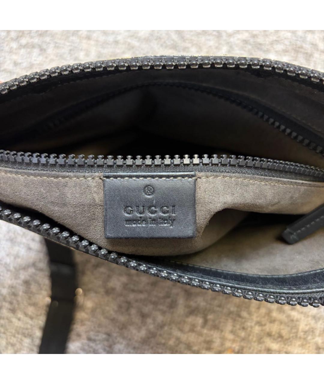 GUCCI Бежевая кожаная сумка на плечо, фото 6