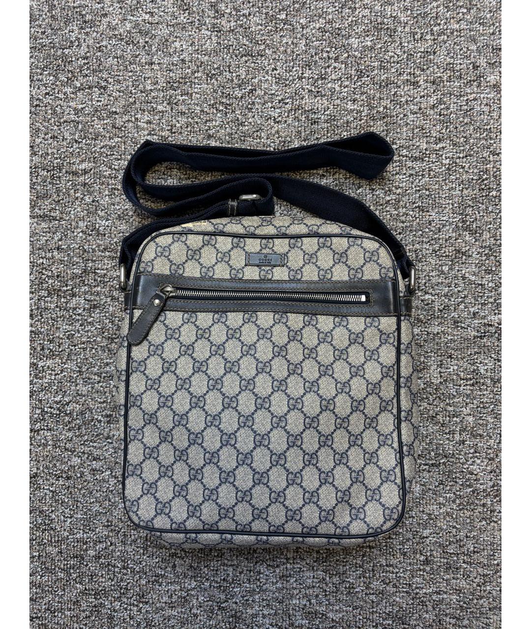 GUCCI Бежевая кожаная сумка на плечо, фото 7