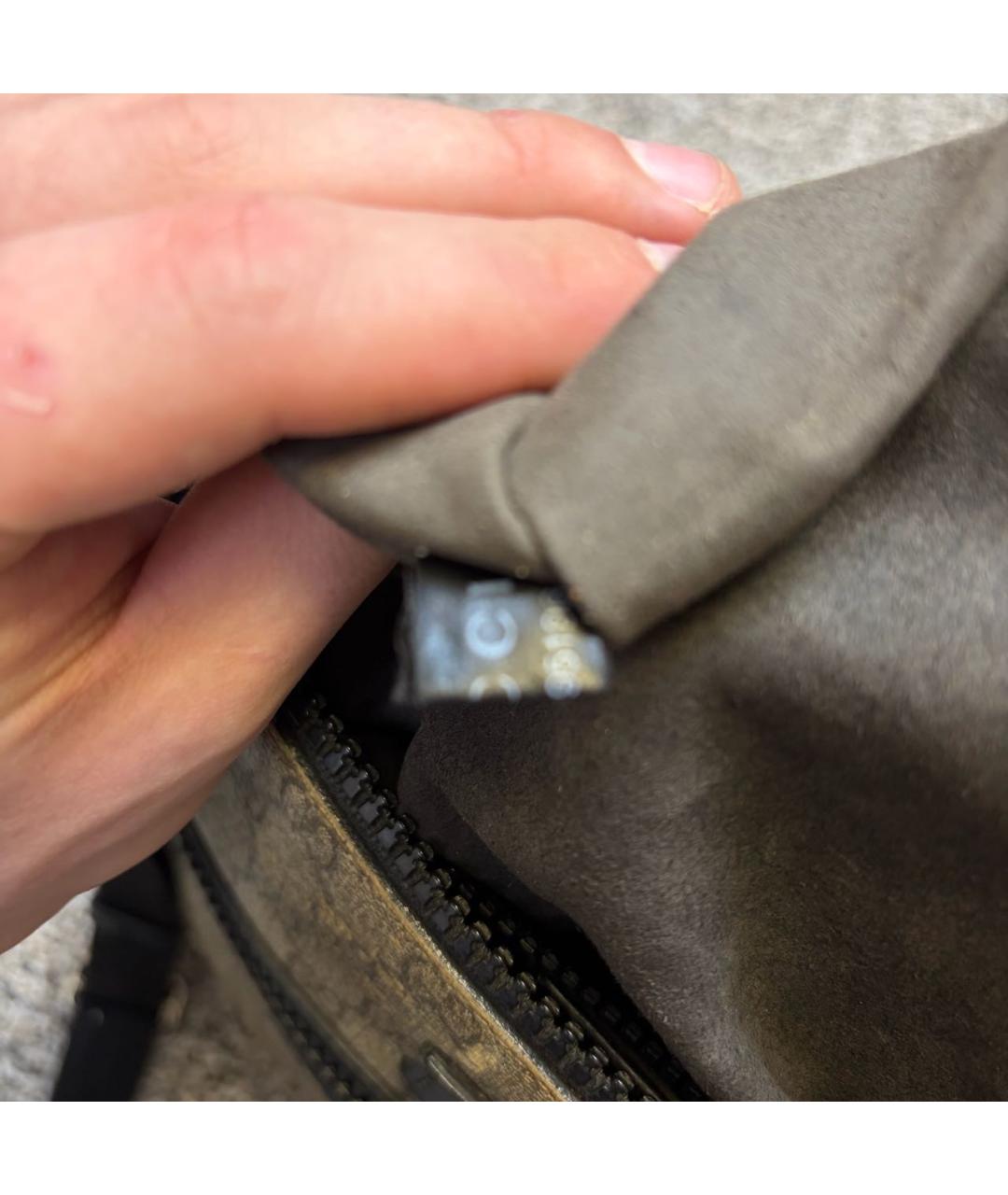 GUCCI Бежевая кожаная сумка на плечо, фото 8