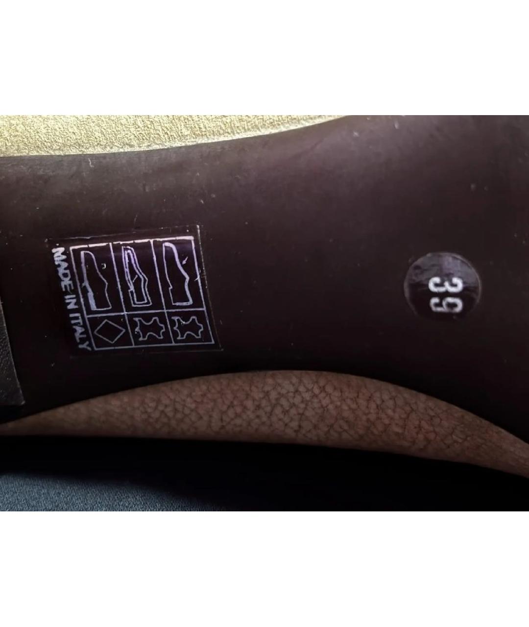 CHRISTIAN DIOR Бежевые кожаные туфли, фото 6