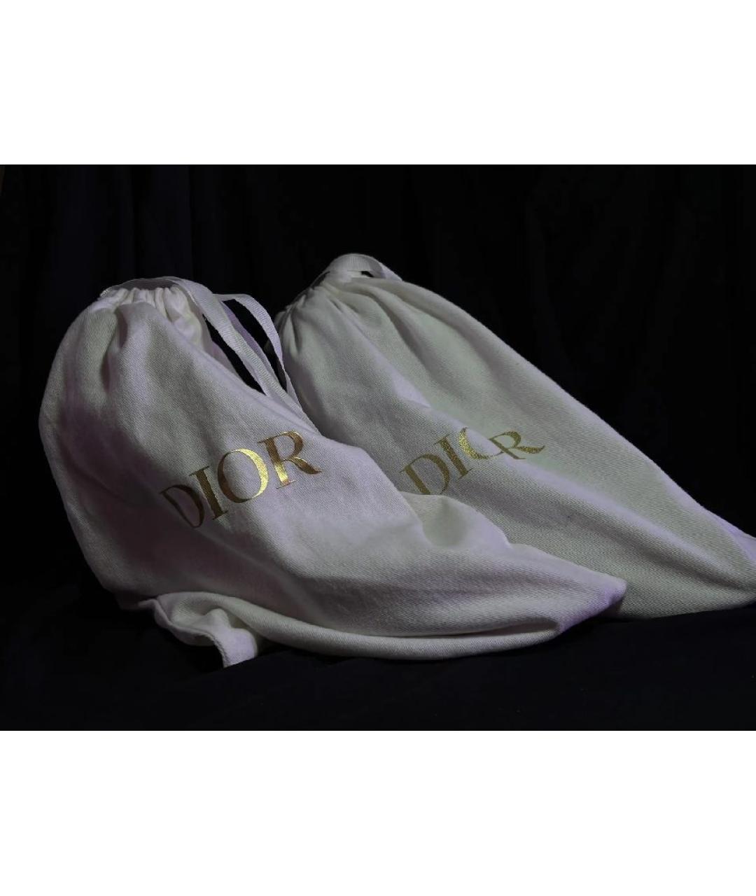 CHRISTIAN DIOR Бежевые кожаные туфли, фото 5