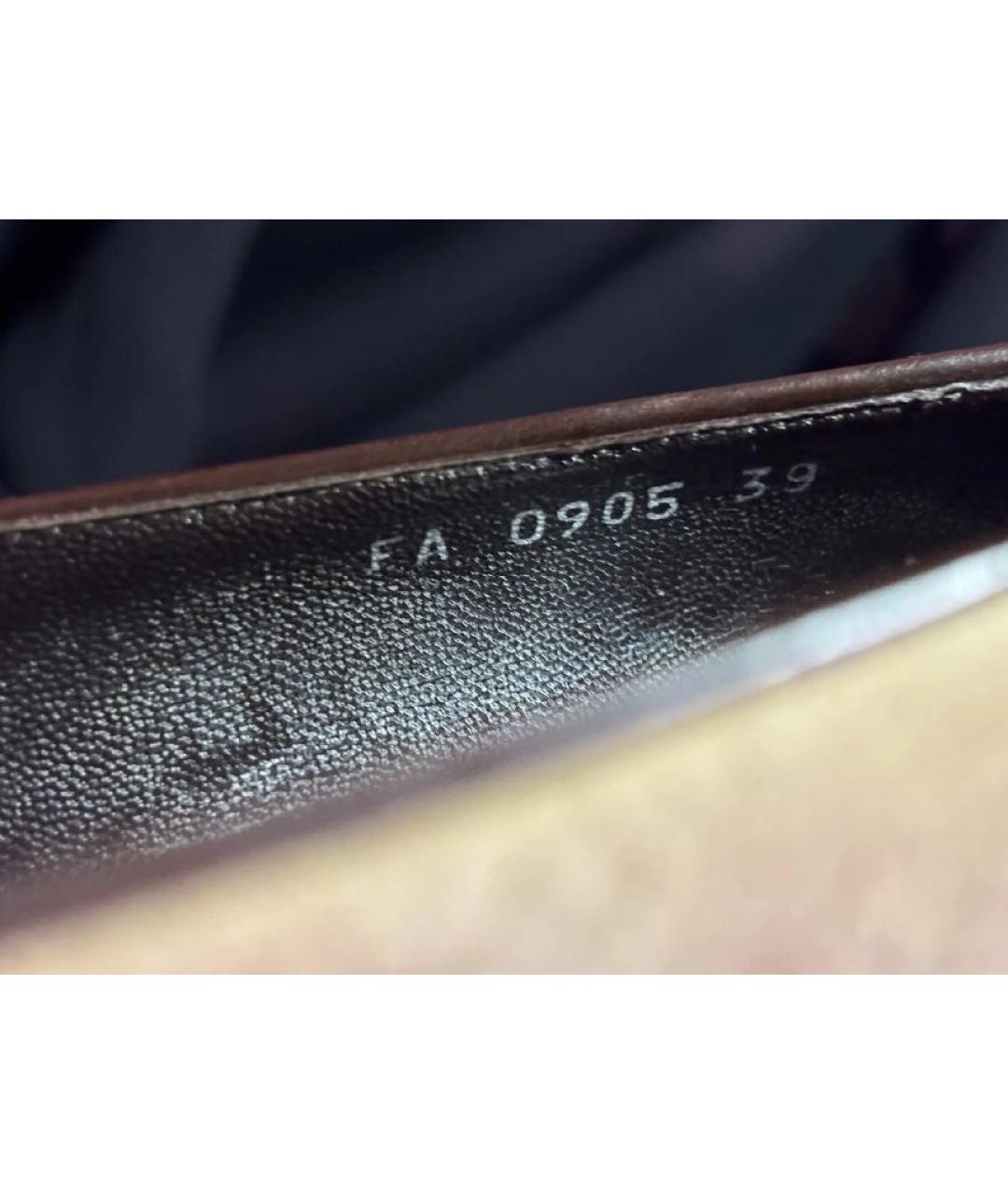 CHRISTIAN DIOR Бежевые кожаные туфли, фото 7