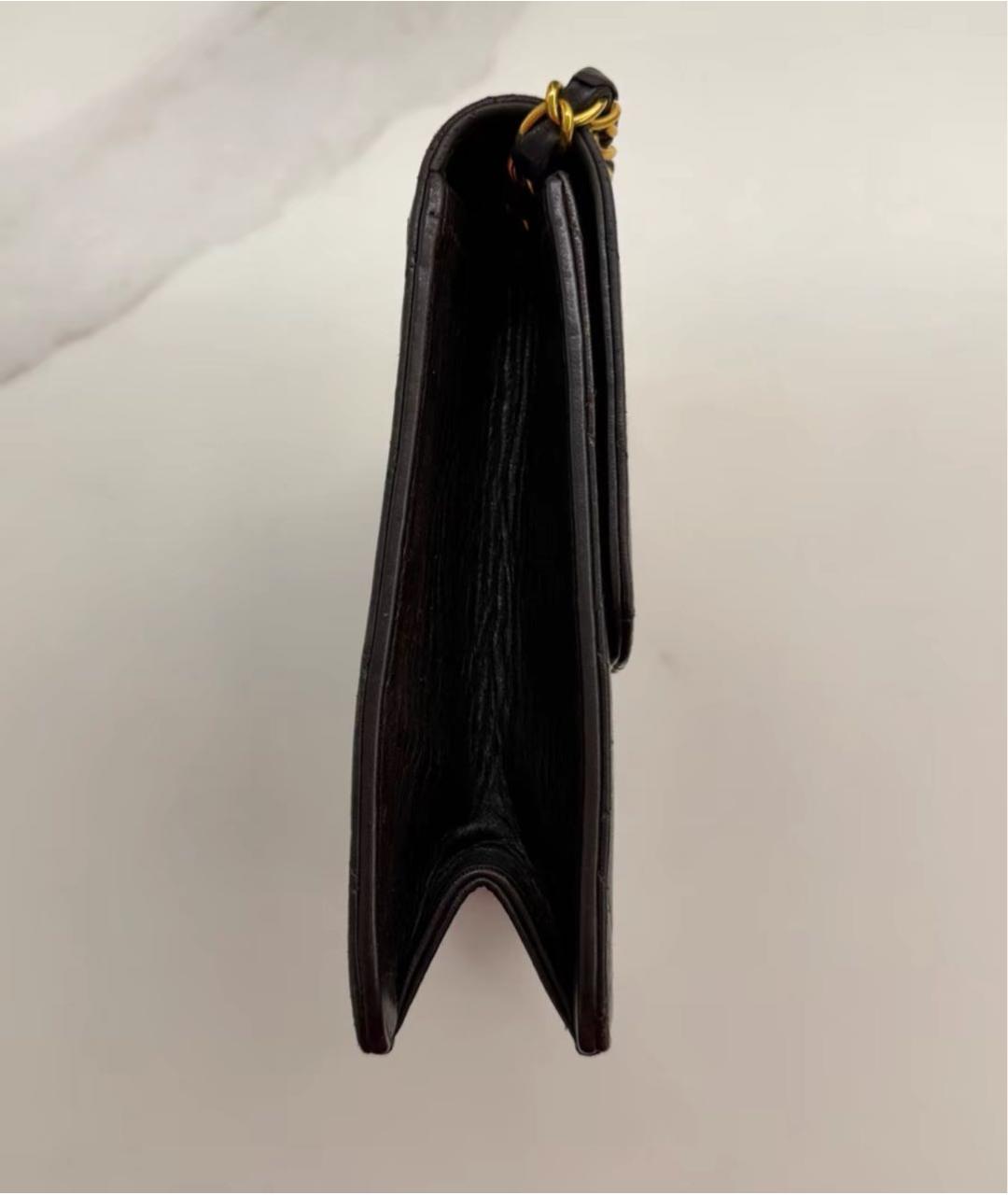 CHANEL Черная кожаная сумка через плечо, фото 4