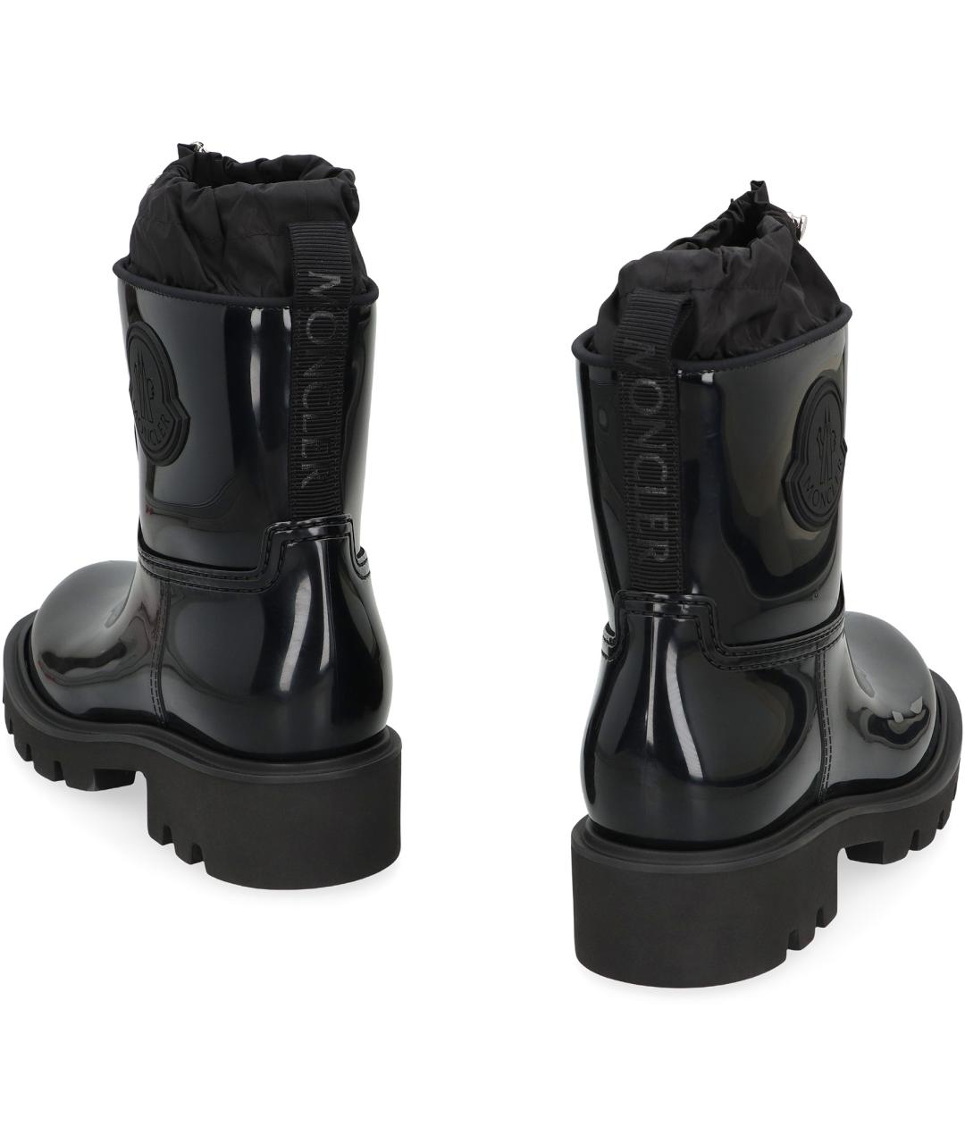 MONCLER Черные резиновые сапоги, фото 3
