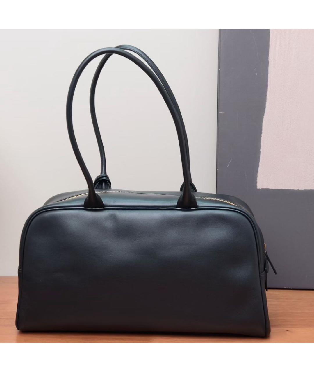 CHANEL Черная кожаная сумка через плечо, фото 6