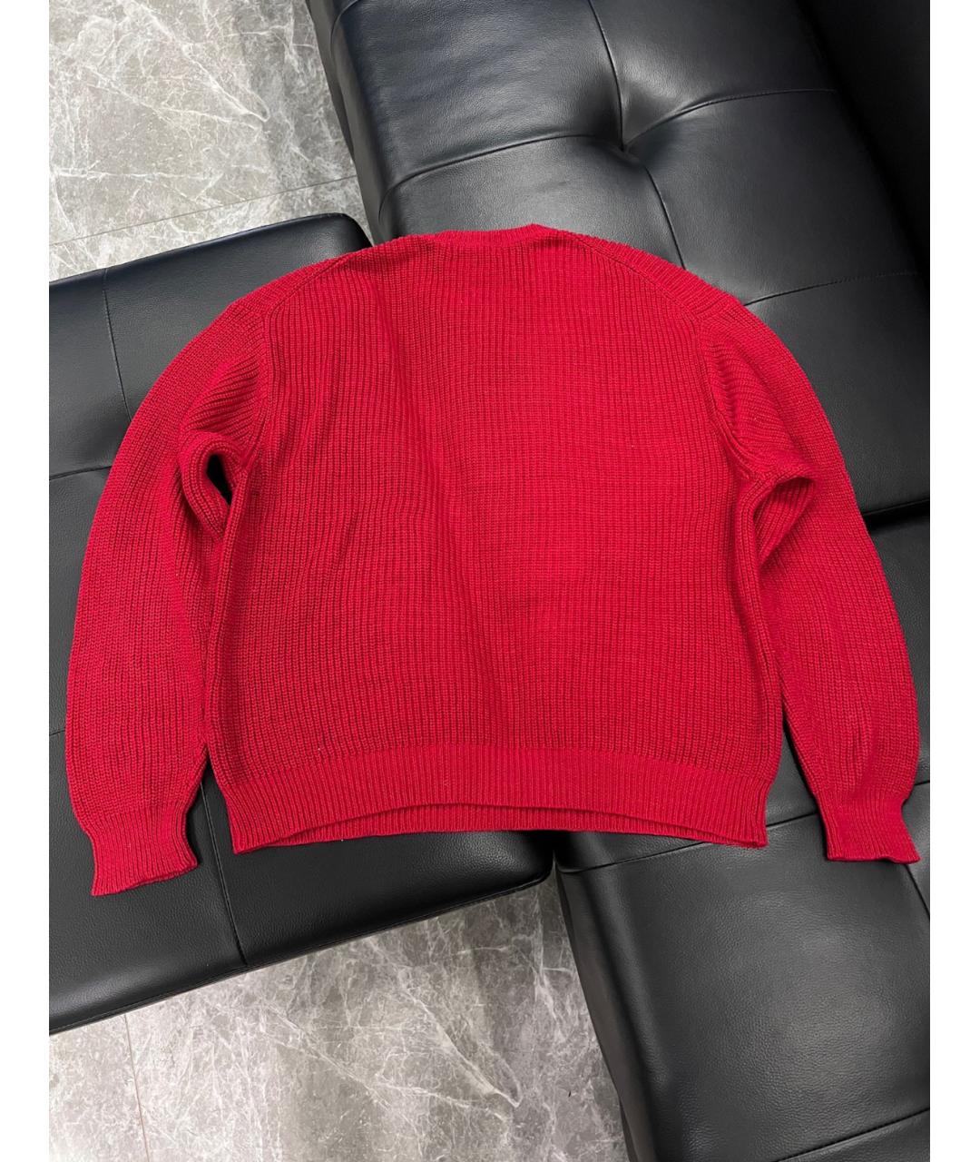 COMME DES GARÇONS Красный хлопковый джемпер / свитер, фото 2