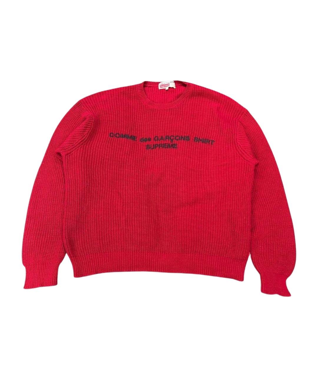 COMME DES GARÇONS Красный хлопковый джемпер / свитер, фото 1