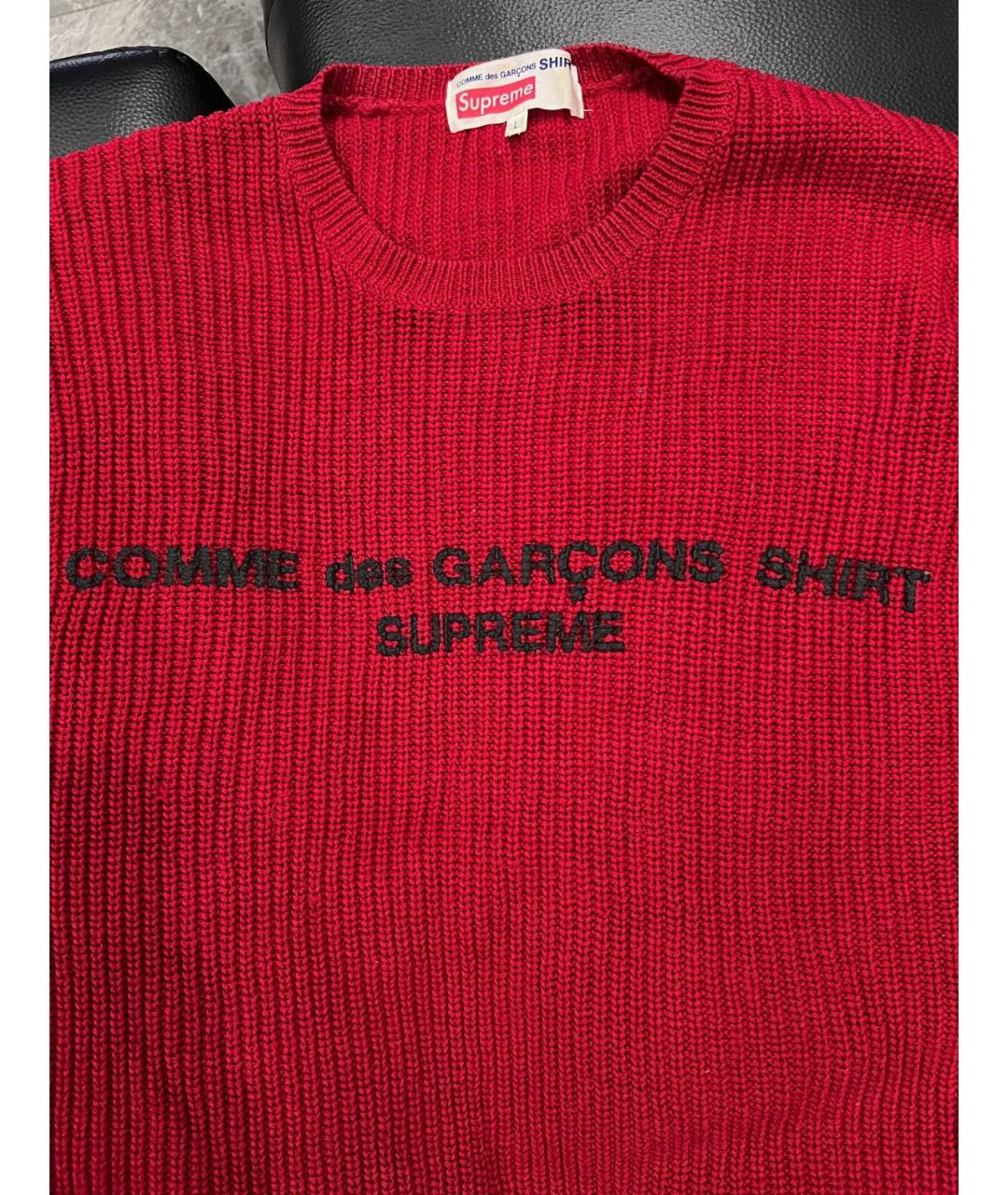 COMME DES GARÇONS Красный хлопковый джемпер / свитер, фото 3