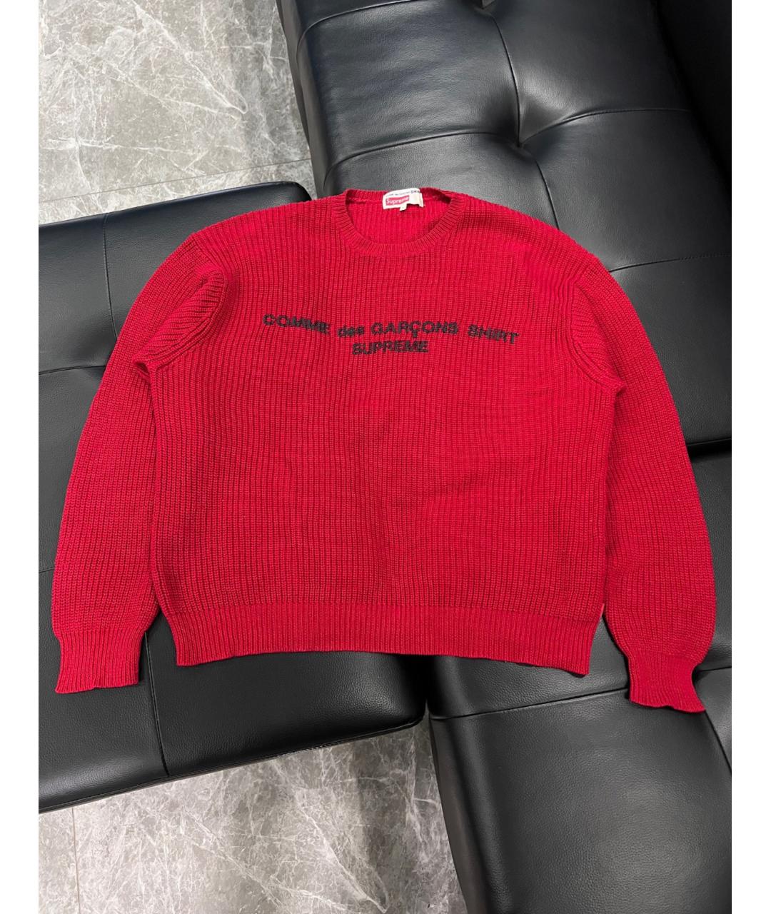 COMME DES GARÇONS Красный хлопковый джемпер / свитер, фото 6