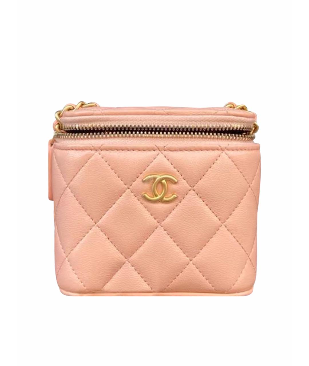 CHANEL Розовая кожаная сумка через плечо, фото 1