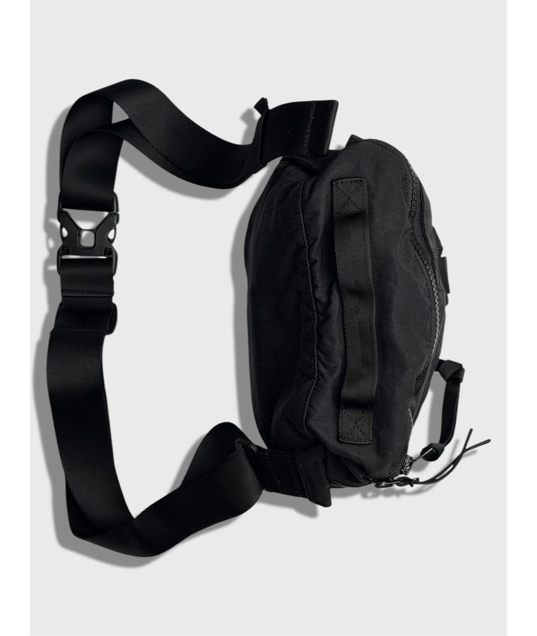 CP COMPANY Черная хлопковая поясная сумка, фото 3