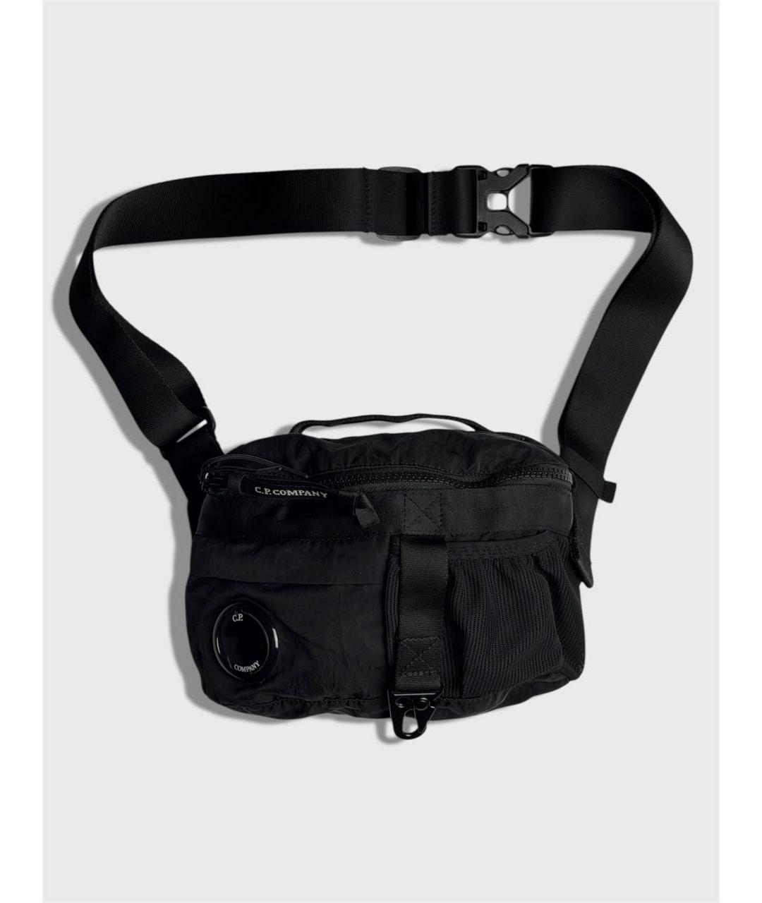 CP COMPANY Черная хлопковая поясная сумка, фото 6