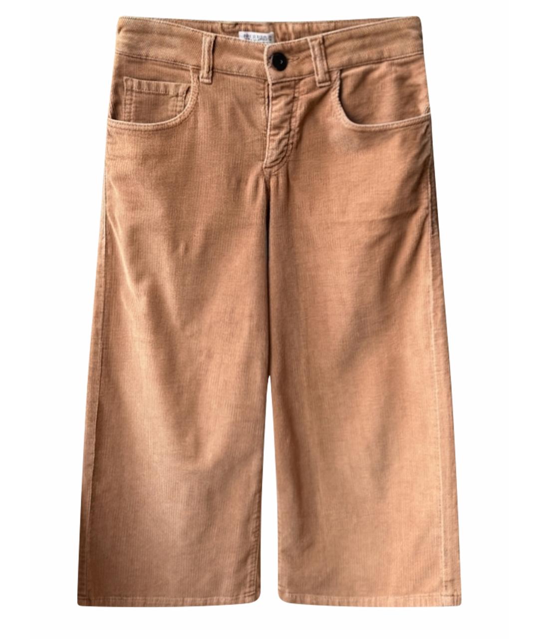 BRUNELLO CUCINELLI Коричневые брюки и шорты, фото 1