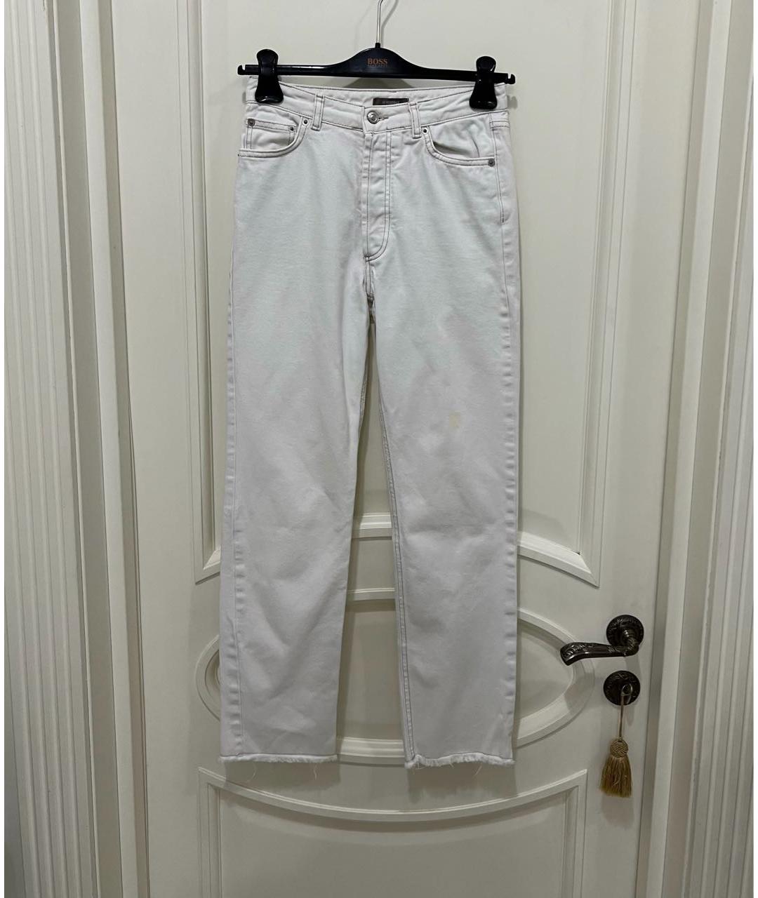 12 STOREEZ Бежевые хлопковые прямые джинсы, фото 6