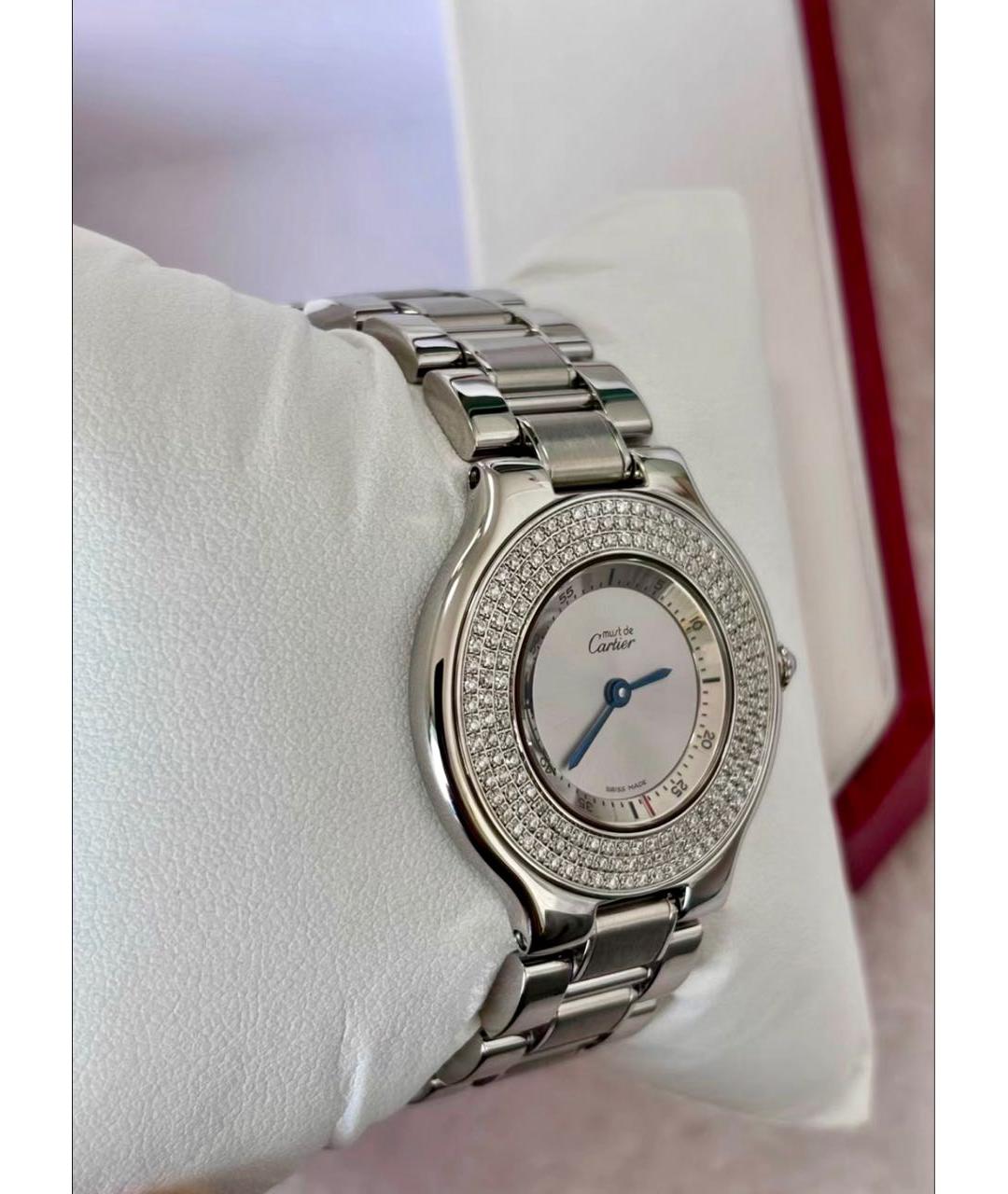 CARTIER Серебряные металлические часы, фото 4