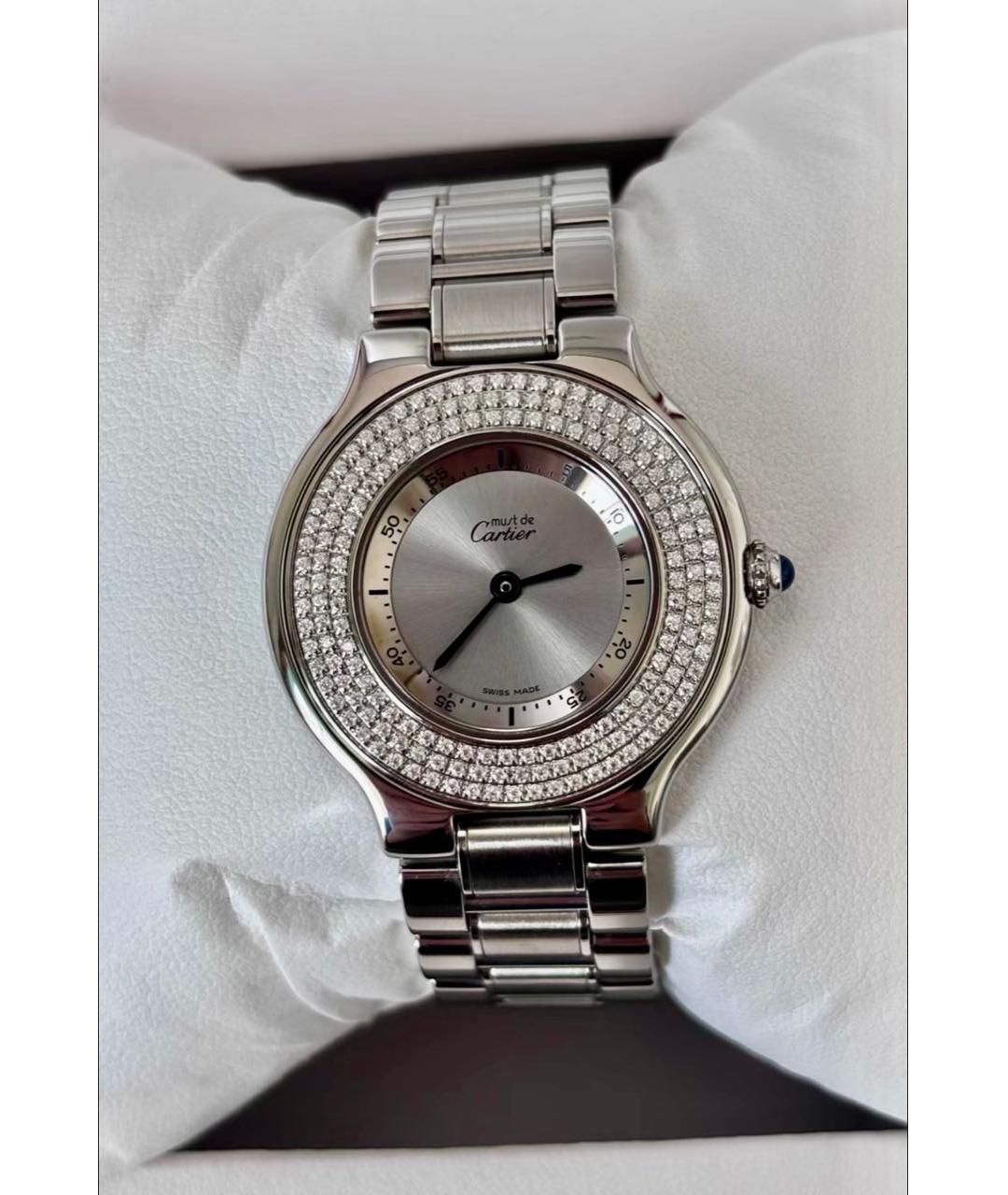 CARTIER Серебряные металлические часы, фото 2