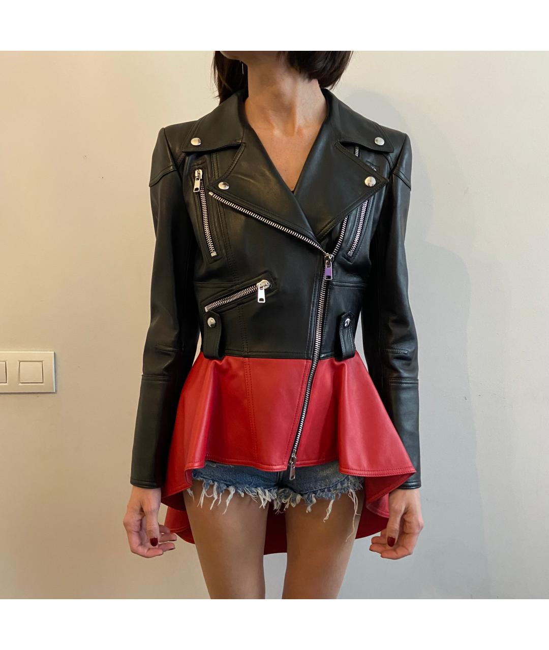 ALEXANDER MCQUEEN Черная кожаная куртка, фото 2