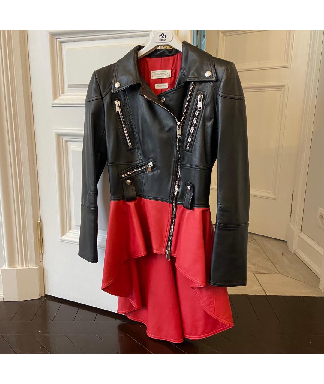 ALEXANDER MCQUEEN Черная кожаная куртка, фото 5