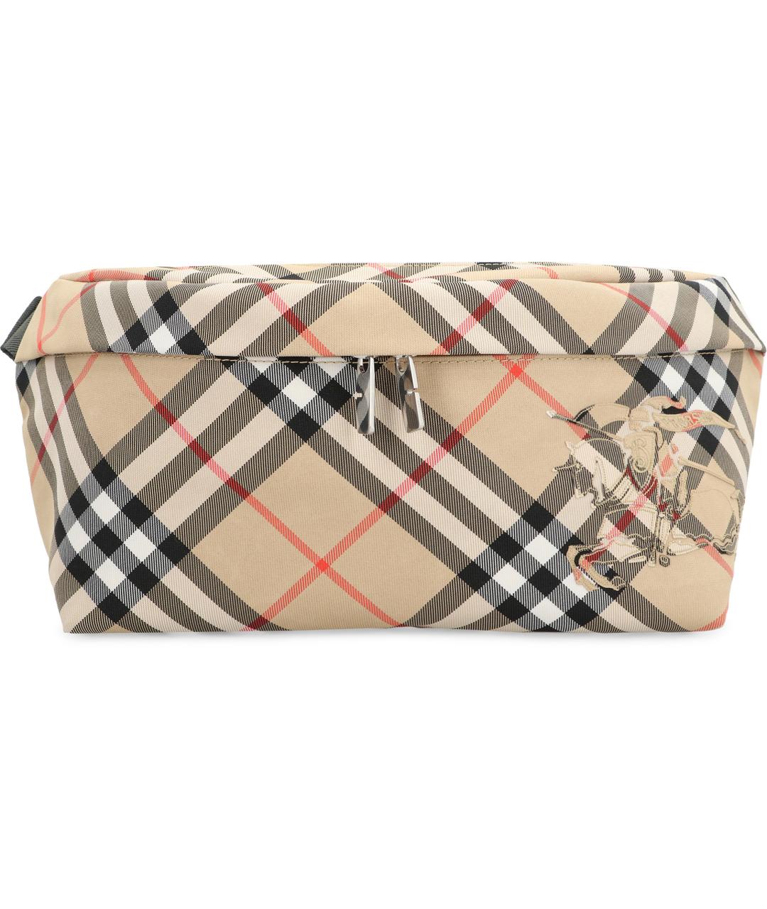 BURBERRY Бежевая синтетическая барсетка, фото 2