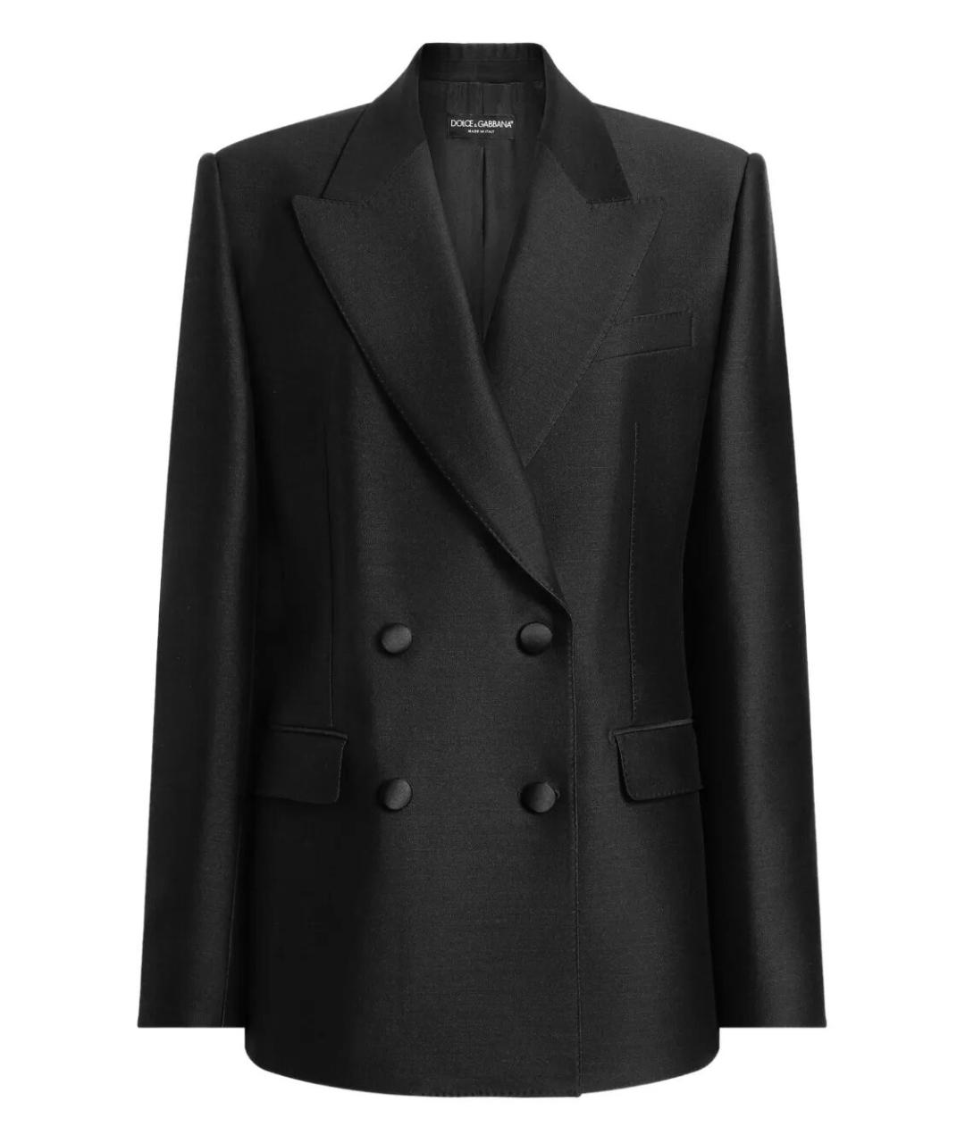 DOLCE&GABBANA Черный шерстяной жакет/пиджак, фото 1