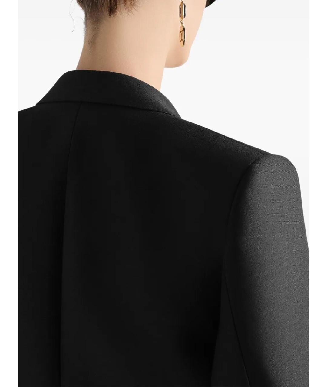 DOLCE&GABBANA Черный шерстяной жакет/пиджак, фото 4